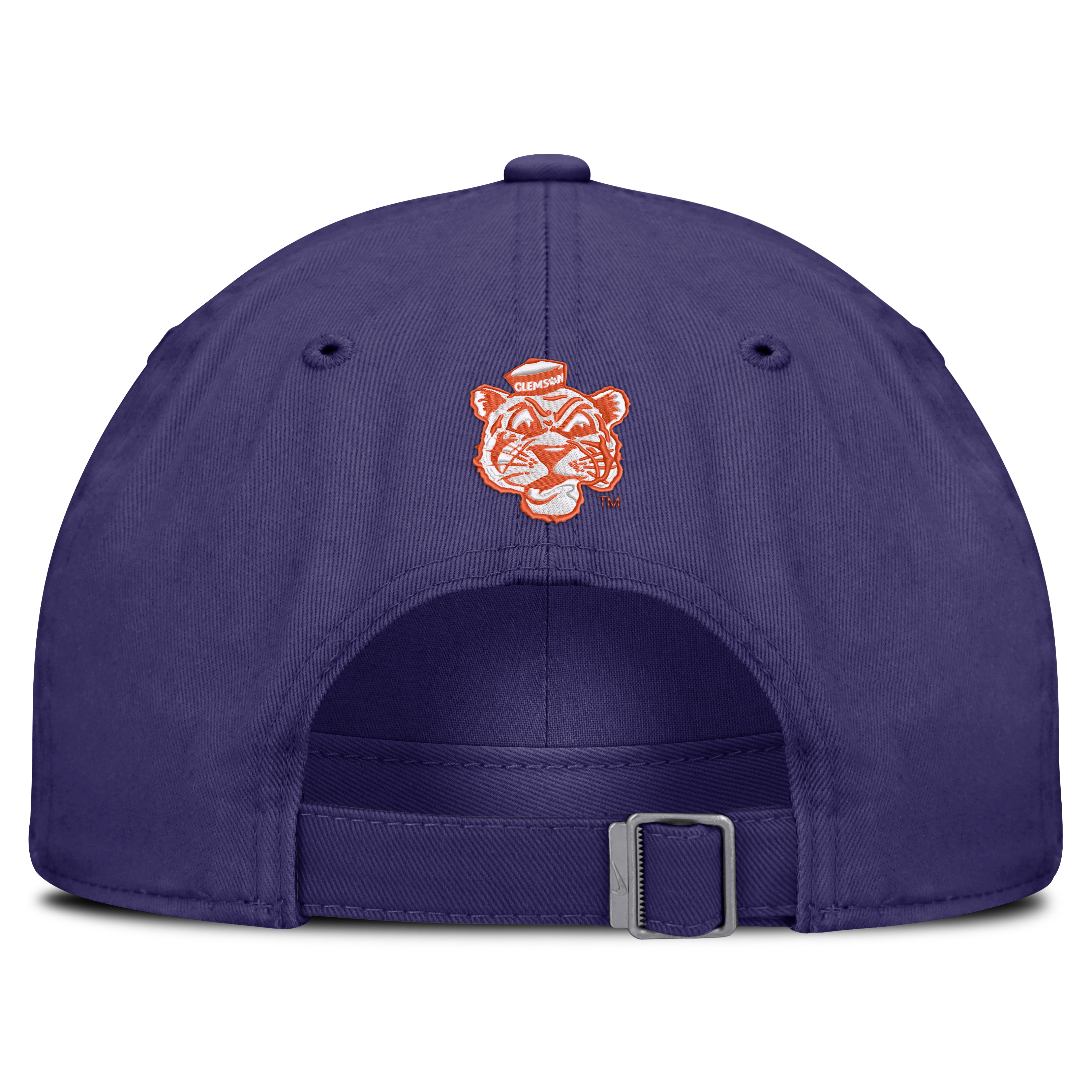 Casquette ajustable Nike violette pour homme, modèle Clemson Tigers Legacy Letter & Mascot Club