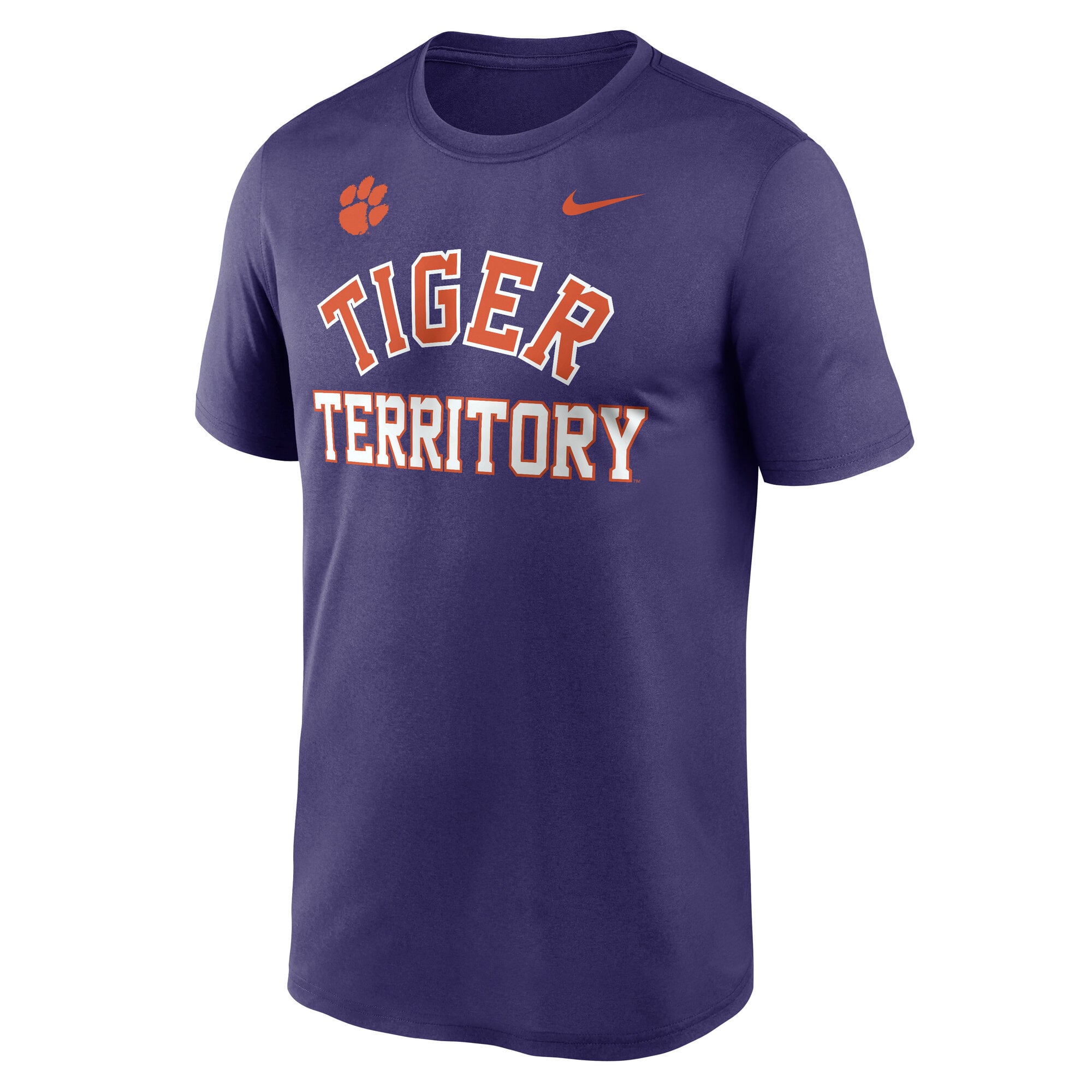 T-shirt Nike Dri-FIT Legend Arch Mantra Primetime pour homme, violet Clemson Tigers