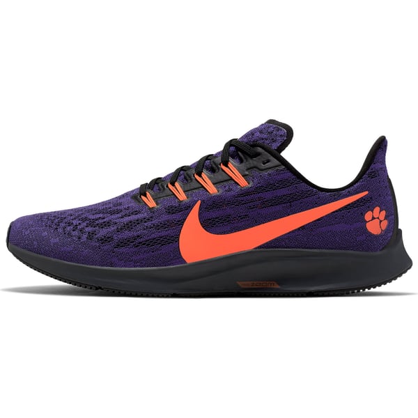 Nike Air Zoom Pegasus 38 Clemson Tigers Orange Purple Mens Running Shoes Sz 8.5 Unisex Nike Orange Clemson Tigers Zoom Pegasus 38 Running Shoe main image 2