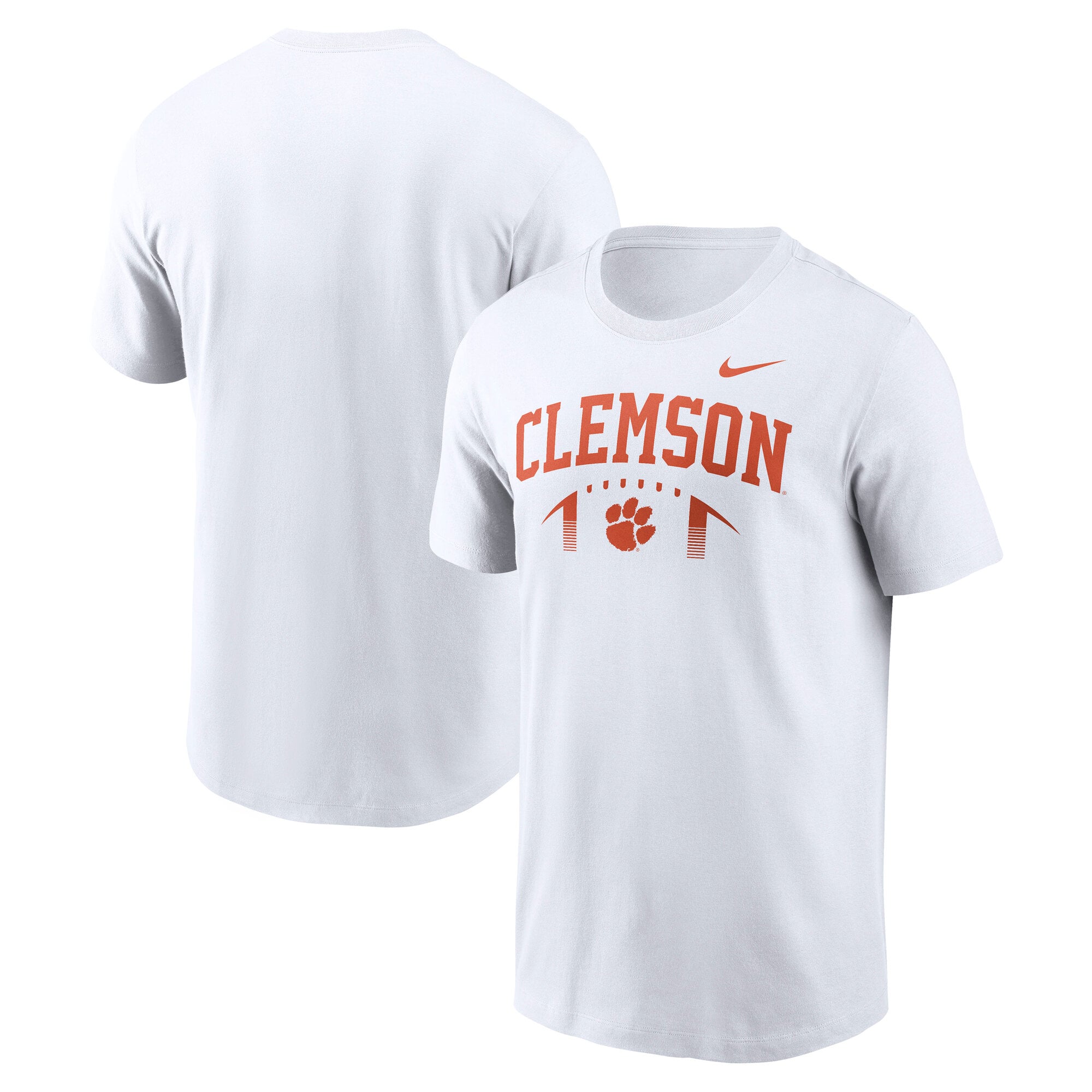 T-shirt Nike blanc pour homme Clemson Tigers Primetime Football Icon