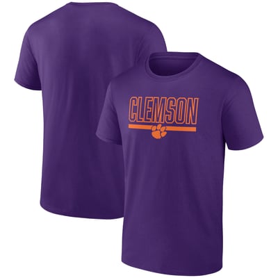 Clemson Tigers Classic Inline Team T-Shirt - Purple