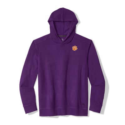 Sweat à capuche Tommy Bahama des Clemson Tigers pour la semaine de repos - Violet