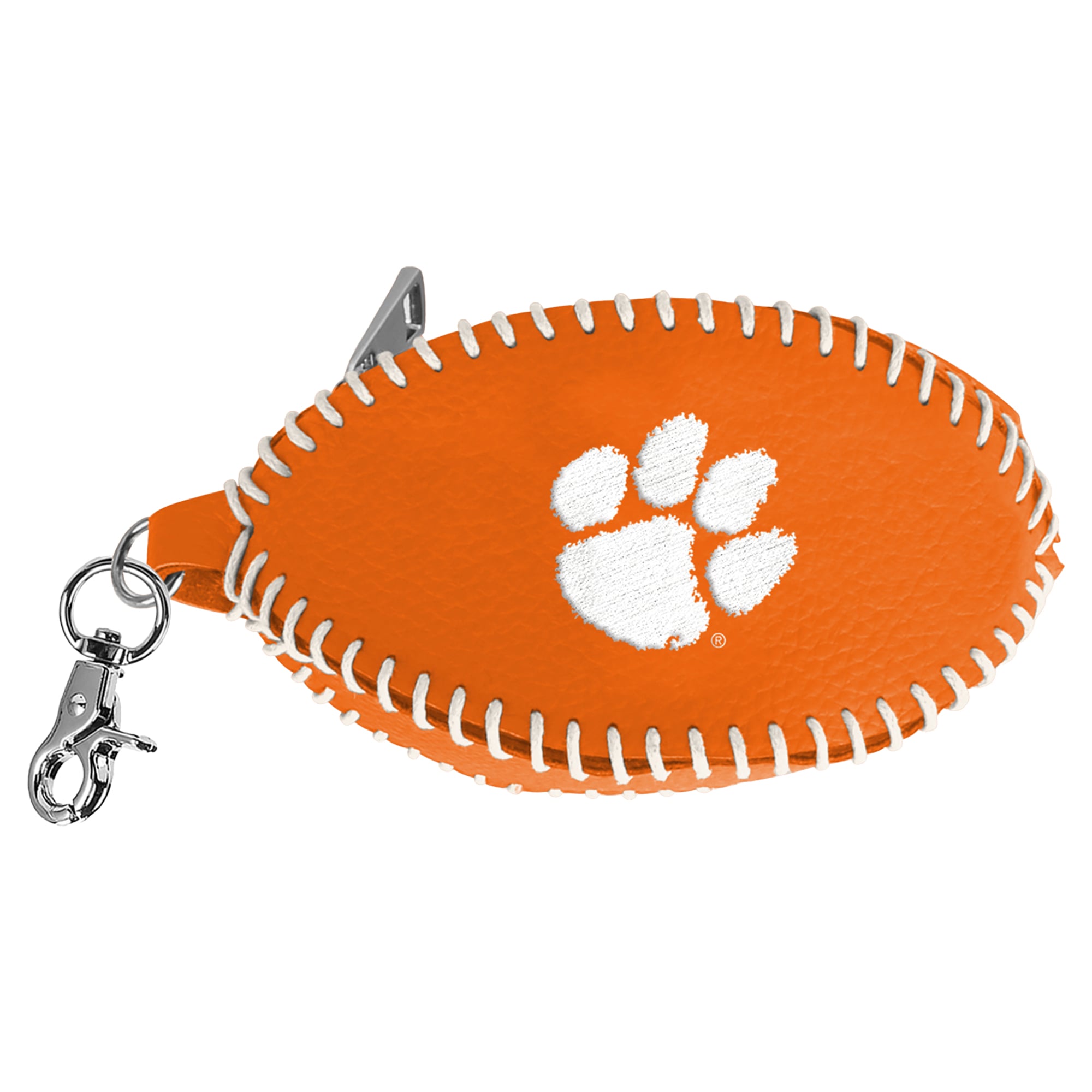 Porte-clés de sac de football américain Montana West Clemson Tigers