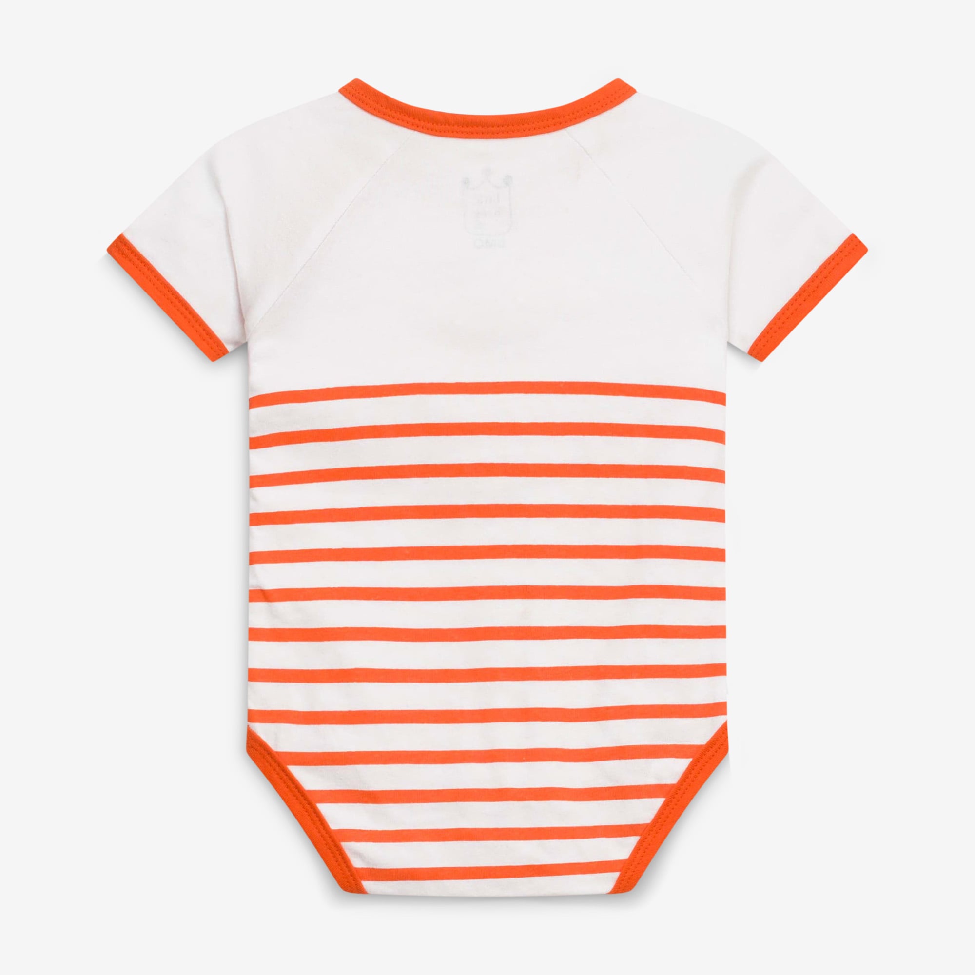 Body bébé Little King orange et blanc à boutons-pression sur les épaules, motif tigres de Clemson