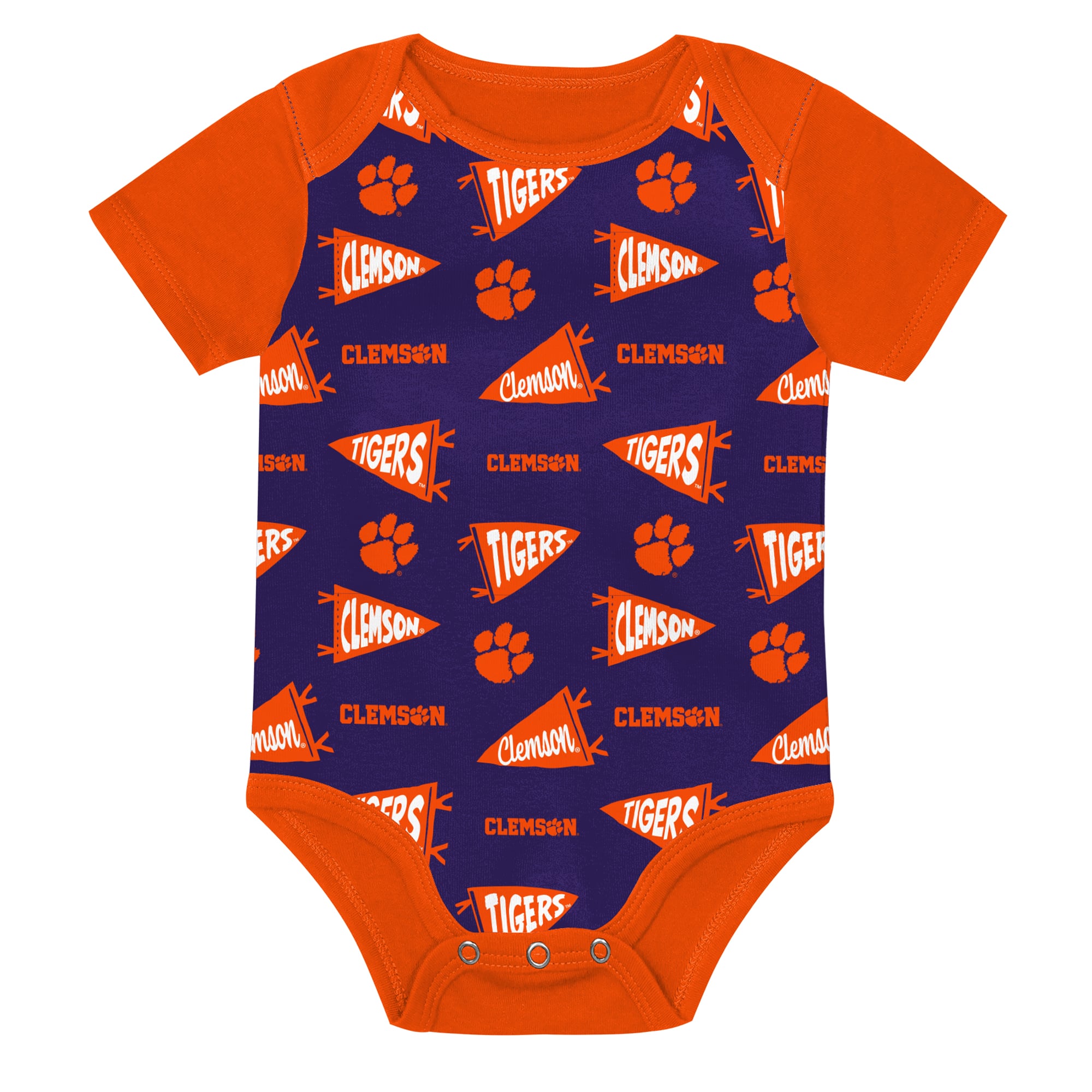 Newborn Outerstuff  Orange Clemson Tigers Star Player Three-Piece Bodysuit Set