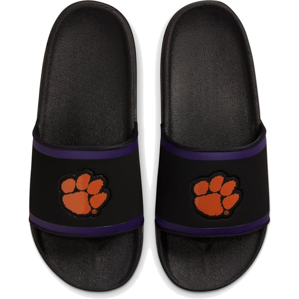 Nike Clemson Tigers Off-Court Wordmark Slide Sandals display picture 1