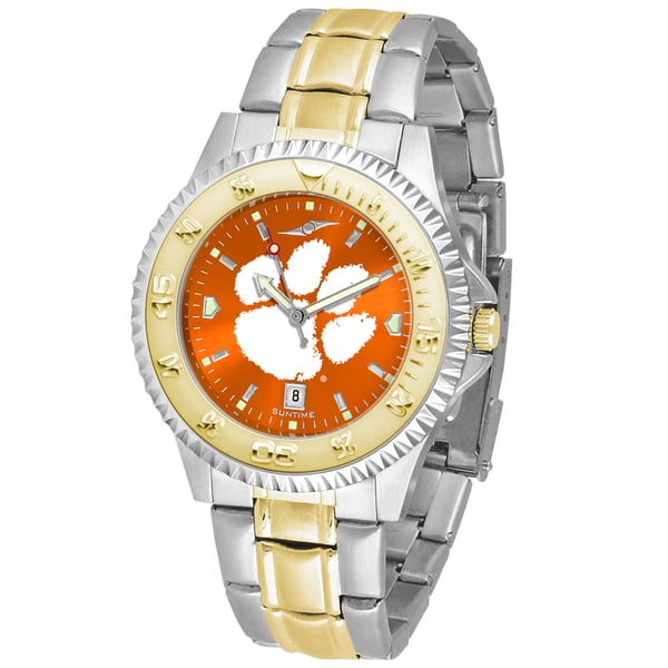 Ladies Clemson University Pro Two-tone Watch LogoArt Clemson University Pro Gold-tone Gents Watch  main image 3