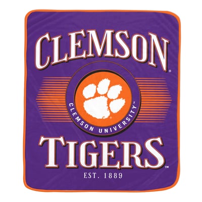 Couverture ultra douce Clemson Tigers Pegasus Spotlight Arch 60" x 70"