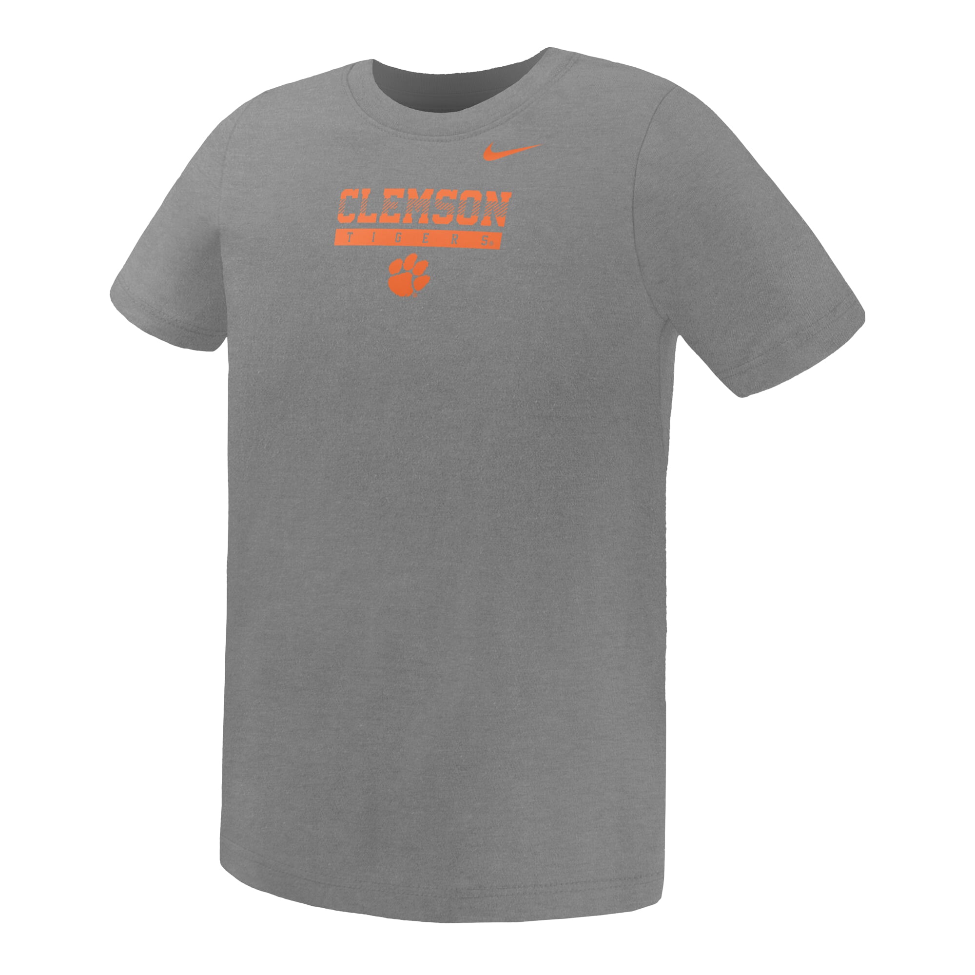 Preschool Nike Gray Clemson Tigers Name Bar Legend Dri-FIT T-Shirt