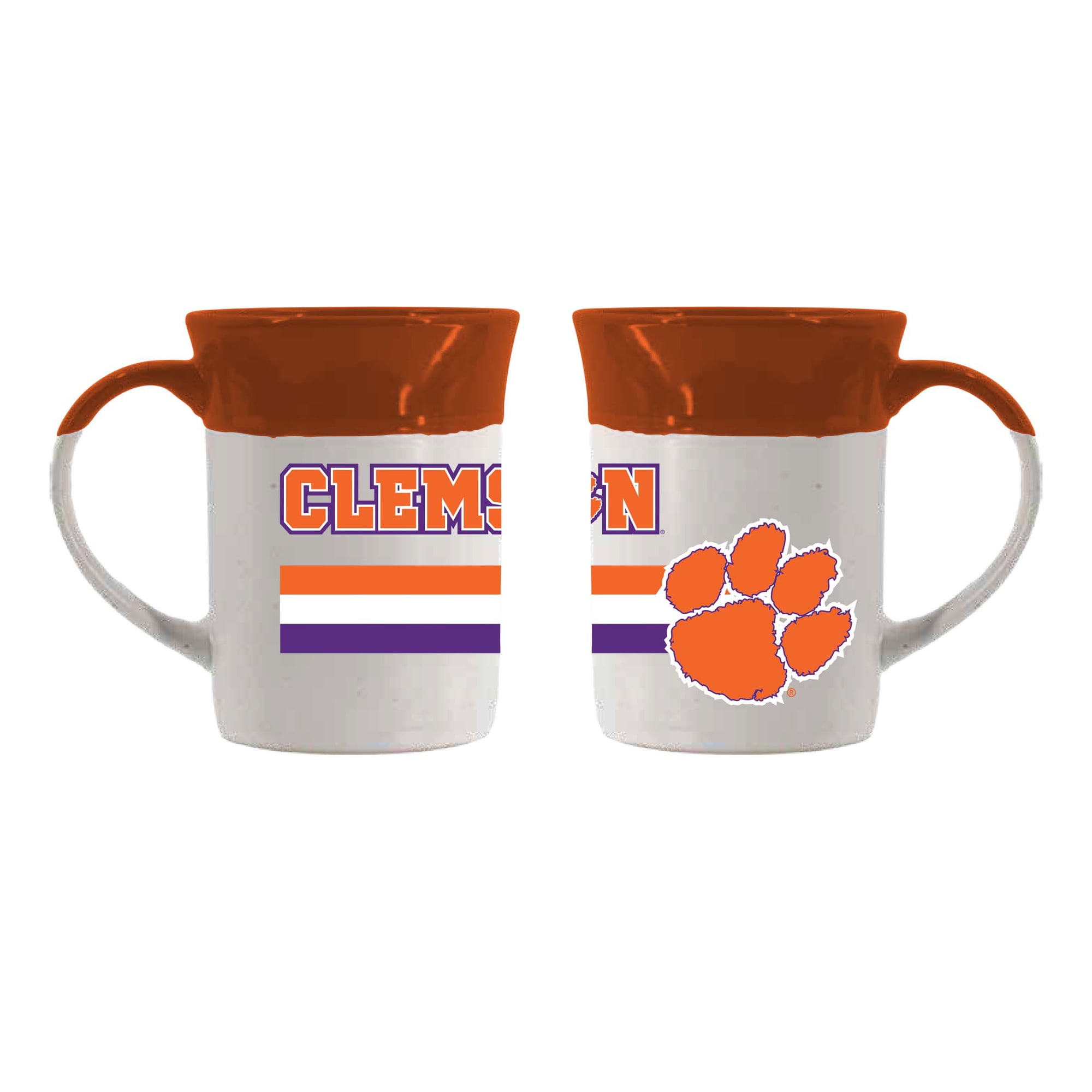 Mug en céramique mouchetée 44 cl (15 oz) Clemson Tigers de The Memory Company