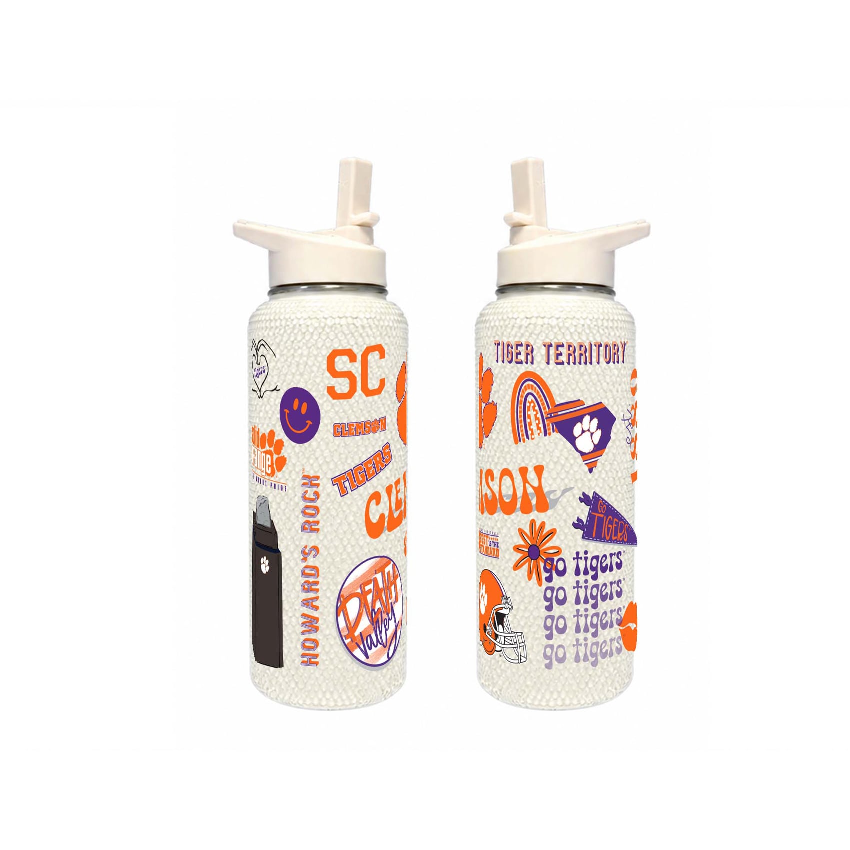 Bouteille Bling Quencher The Memory Company Clemson Tigers 34 oz