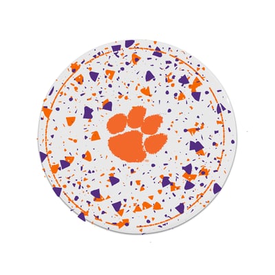 Clemson Tigers The Memory Company Circle Ceramic Coaster Set