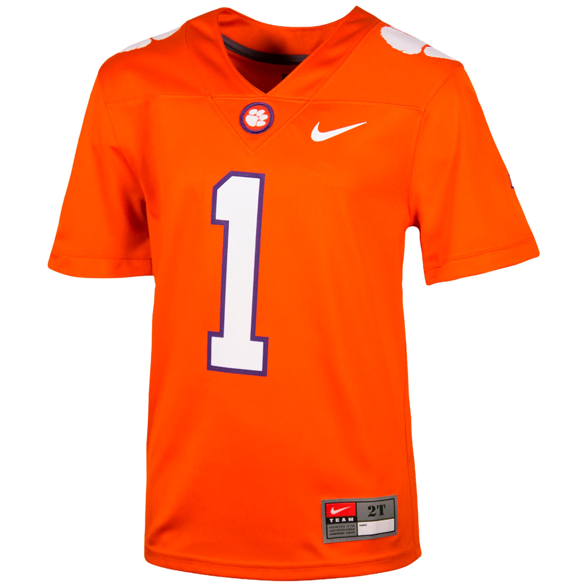 Toddler Nike #1 Orange Clemson Tigers Untouchable Football Jersey
