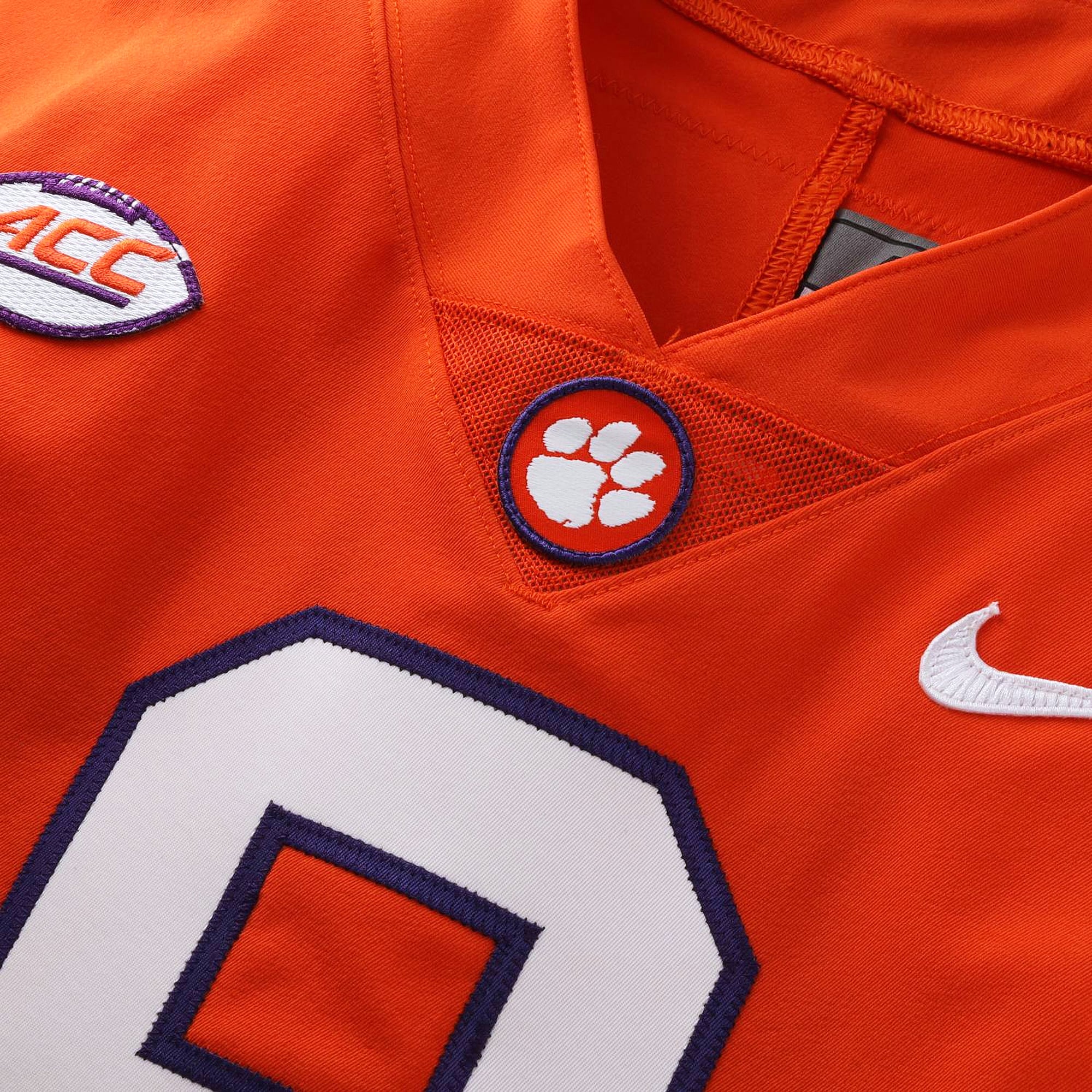 Maillot orange n° 9, autographié par Travis Etienne Jr, des Clemson Tigers, saison 2019 de football universitaire NCAA - Taille 40