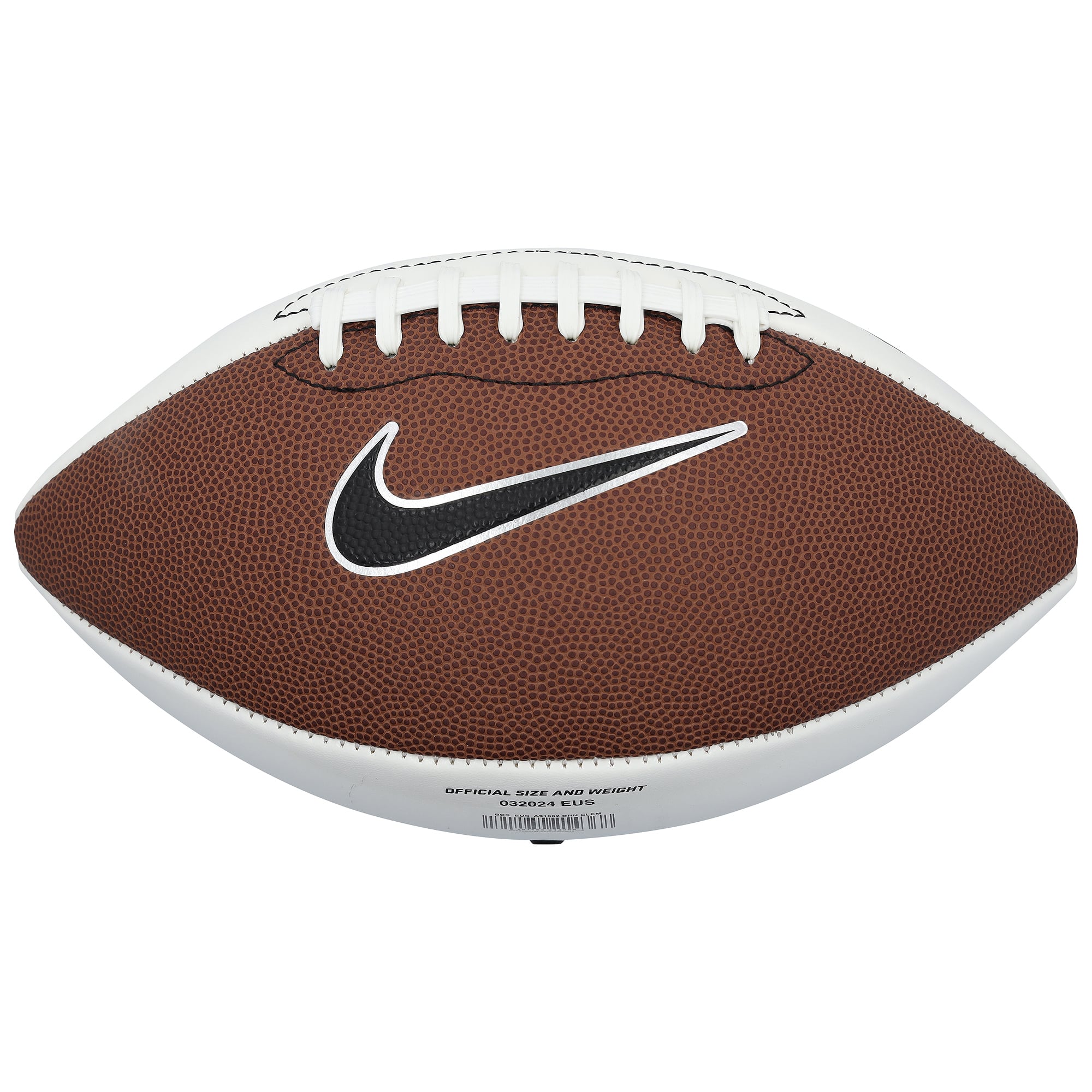 Ballon de football américain Nike à panneau blanc autographié par Trevor Lawrence des Clemson Tigers