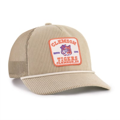 Casquette unisexe Clemson Tigers '47 Cordlandia Hitch ajustable - Kaki
