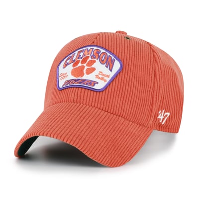 Casquette ajustable unisexe Clemson Tigers '47 Accordia en velours côtelé MVP - Orange