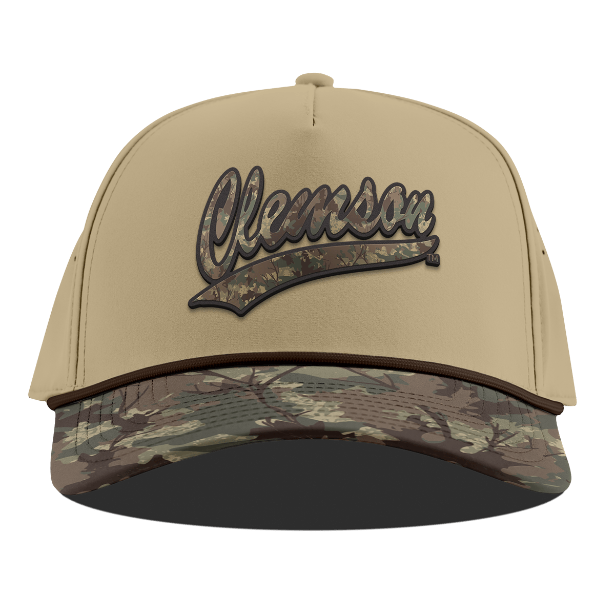 Casquette unisexe ajustable Bills couleur sable, motif camouflage Timber des Clemson Tigers