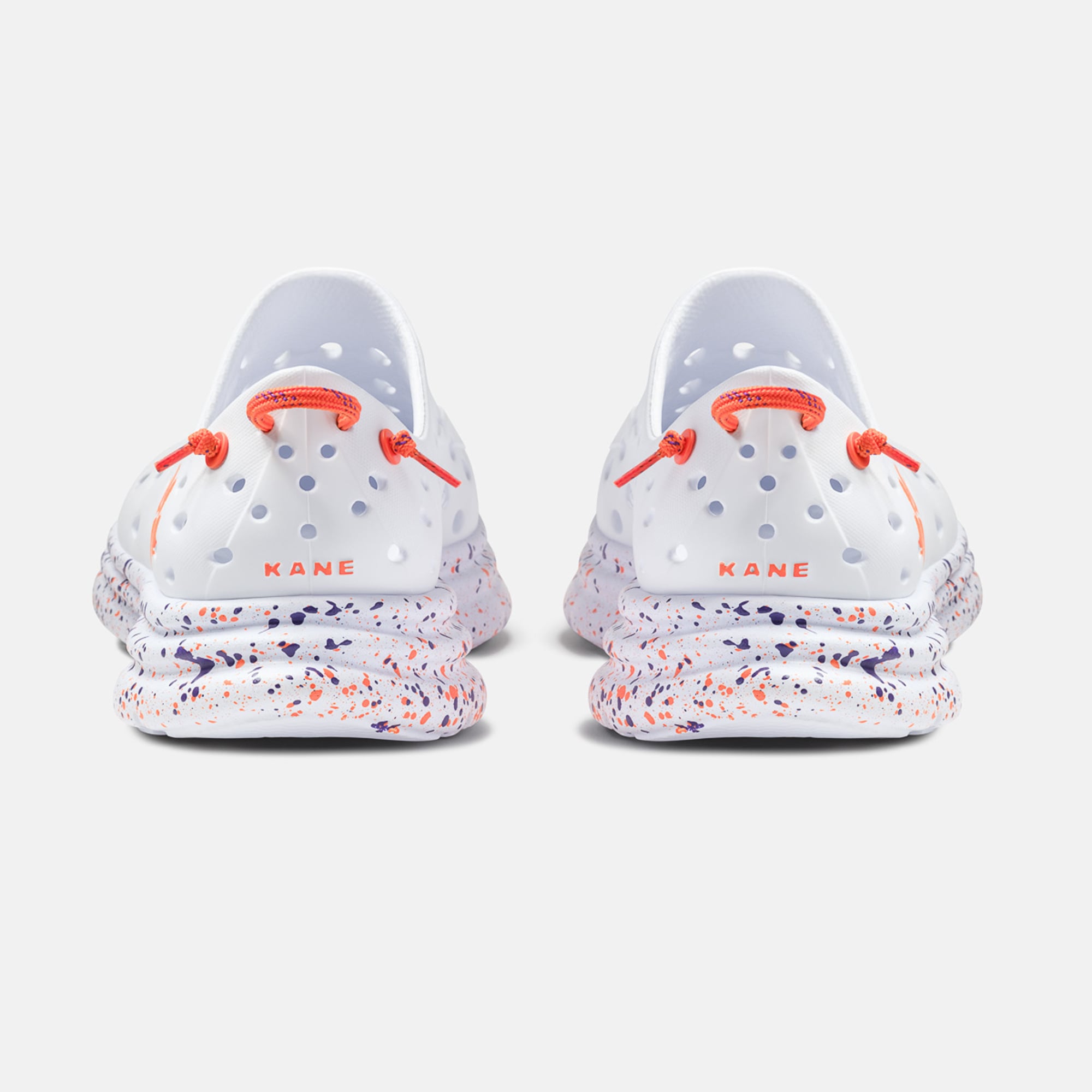 Chaussures unisexes Kane Footwear blanches à pois Clemson Tigers