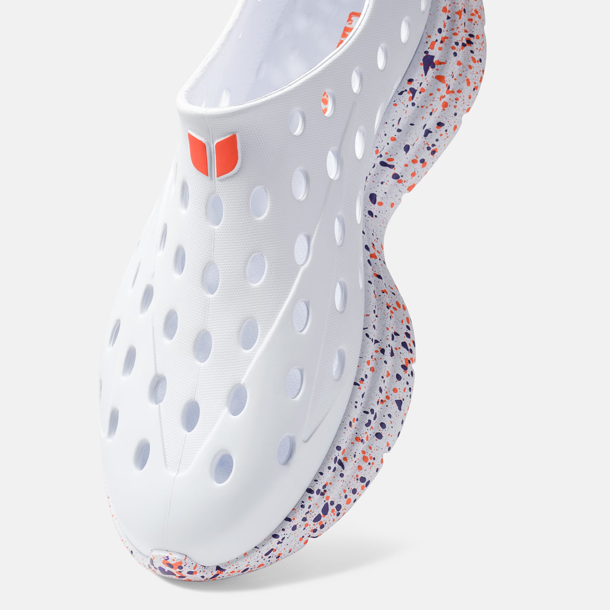 Chaussures unisexes Kane Footwear blanches à pois Clemson Tigers