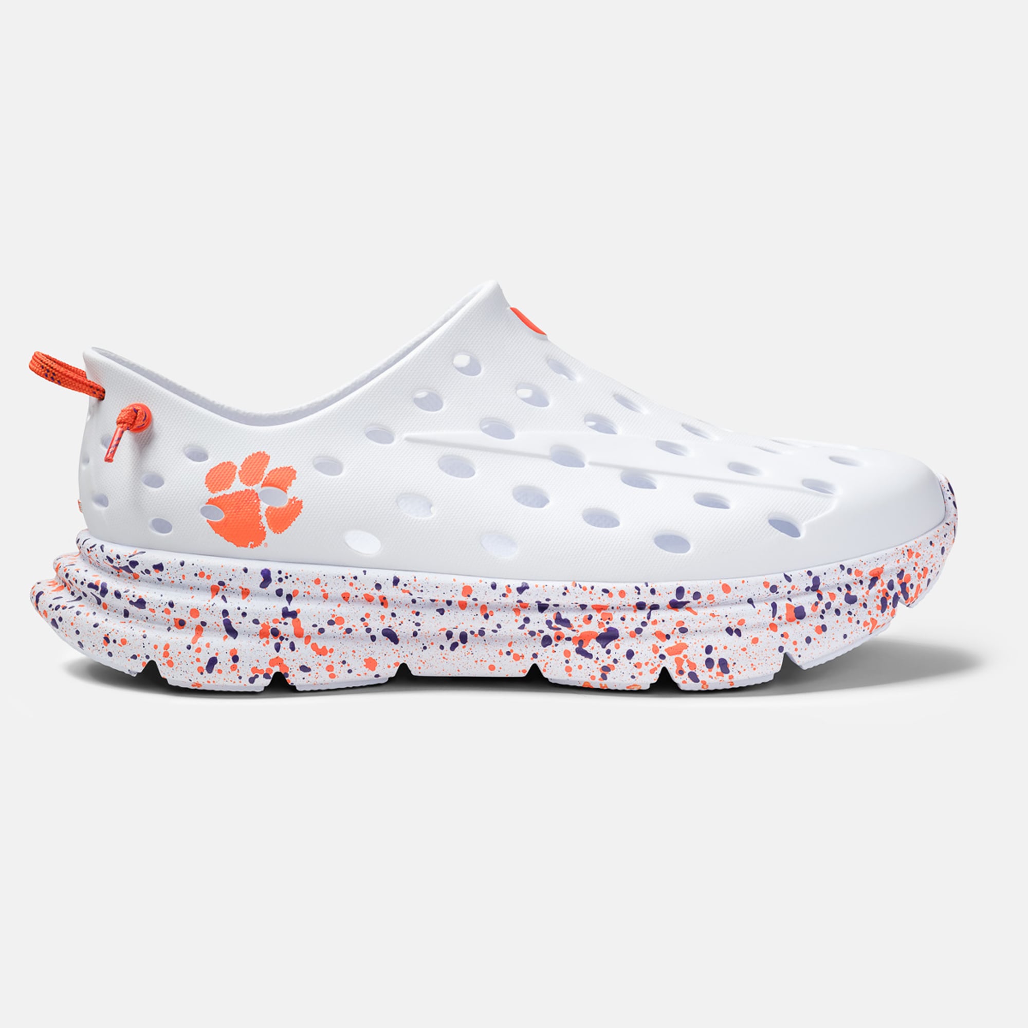 Chaussures unisexes Kane Footwear blanches à pois Clemson Tigers