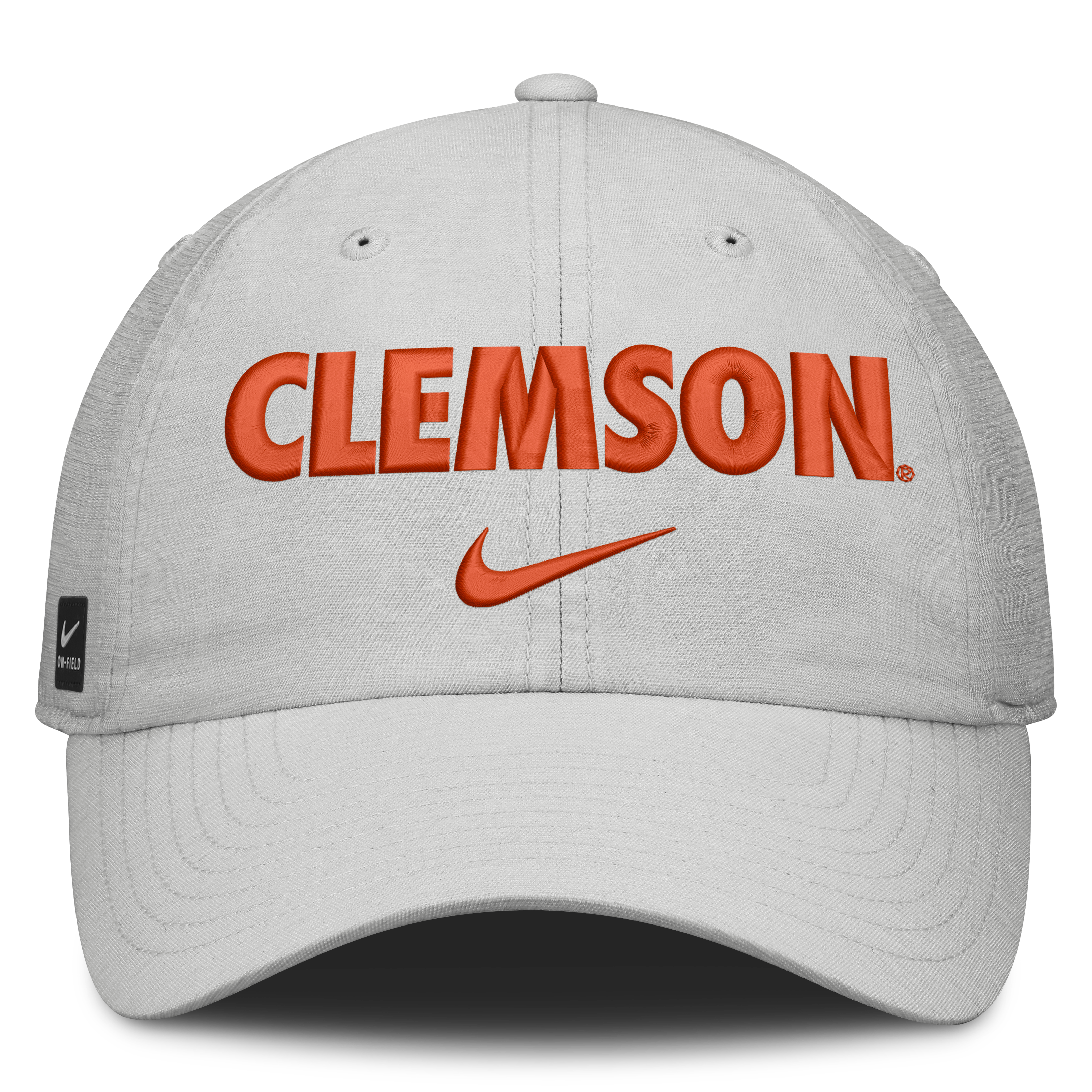 Casquette unisexe Nike grise Clemson Tigers 2026 On-Field Gameday Club, ajustable