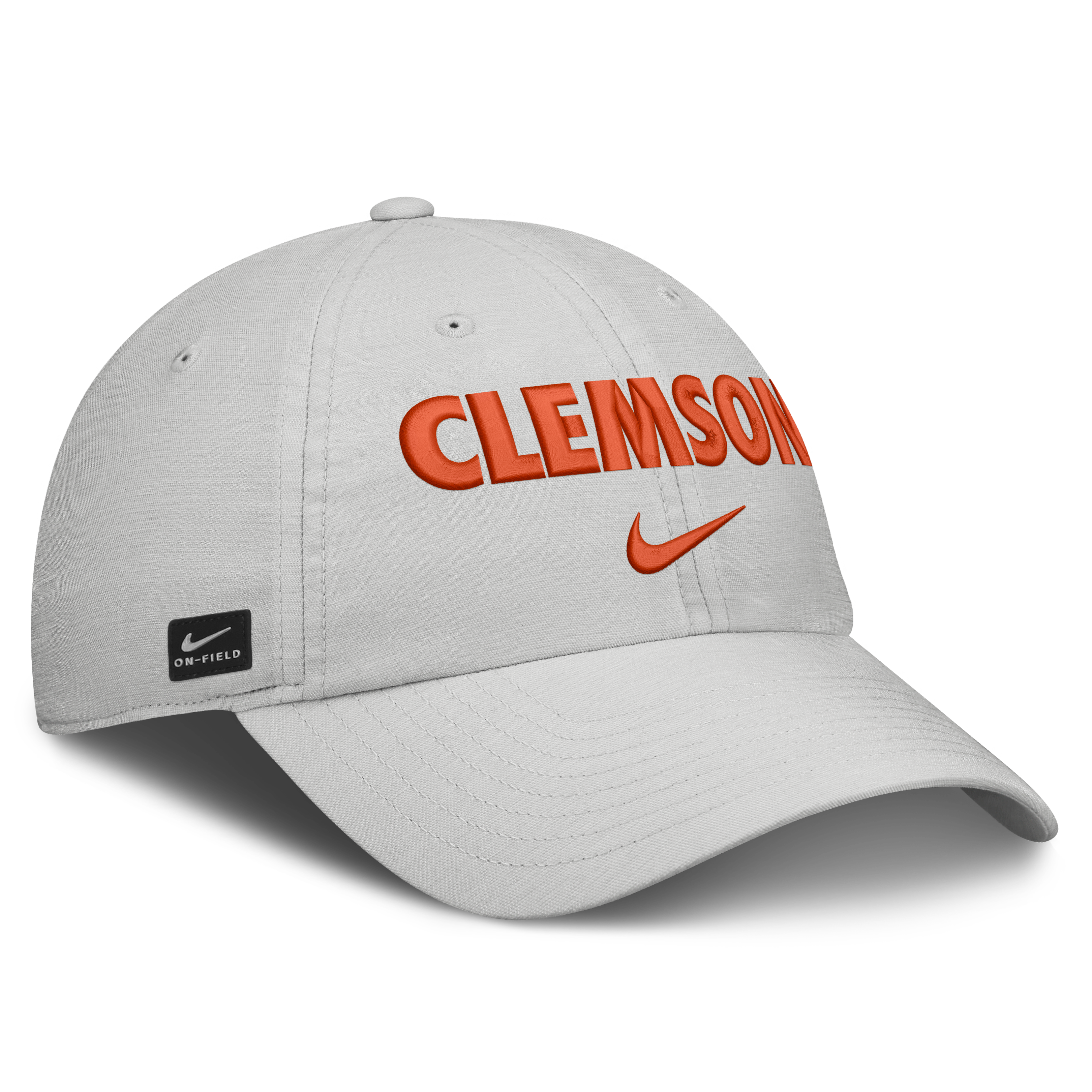 Casquette unisexe Nike grise Clemson Tigers 2026 On-Field Gameday Club, ajustable