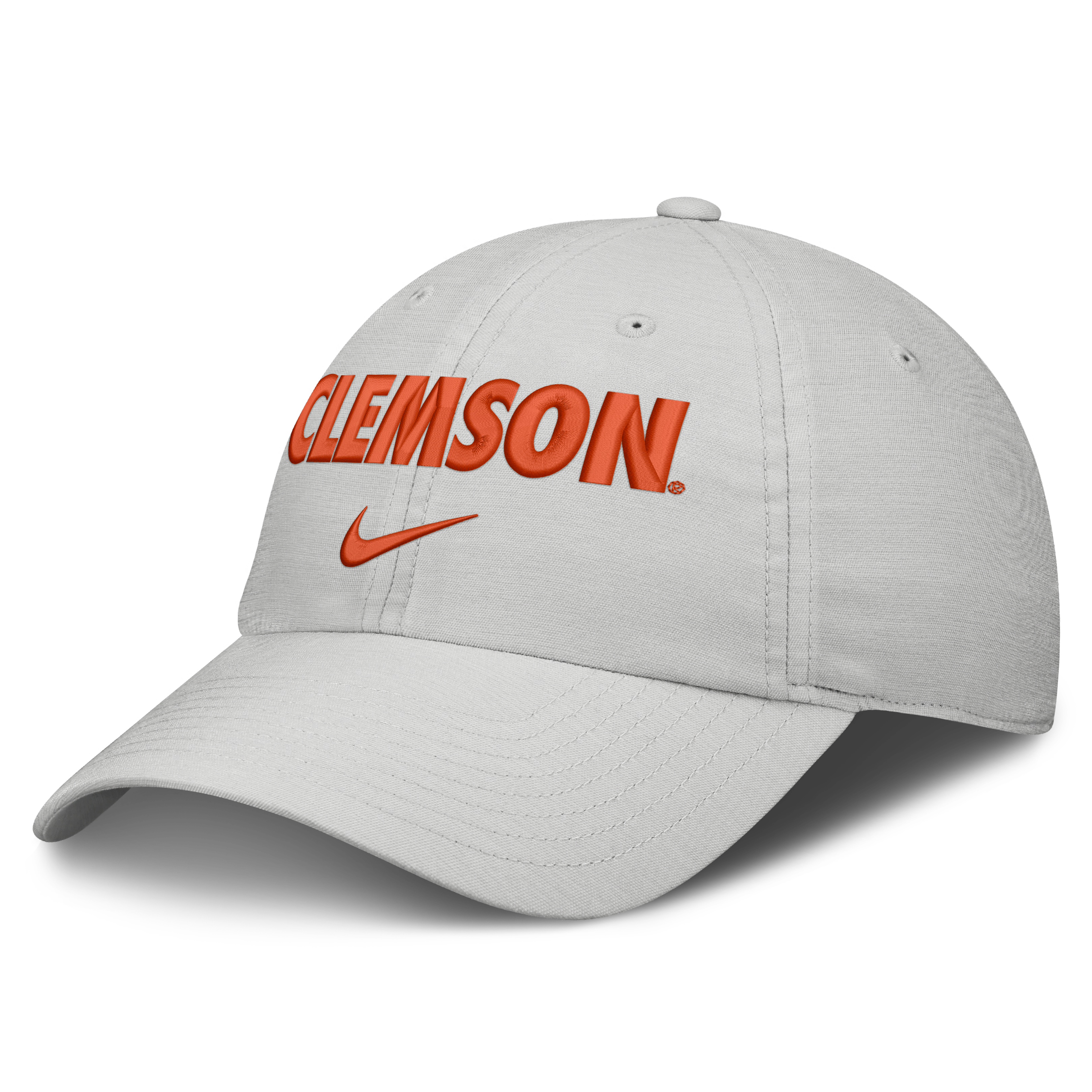 Casquette unisexe Nike grise Clemson Tigers 2026 On-Field Gameday Club, ajustable
