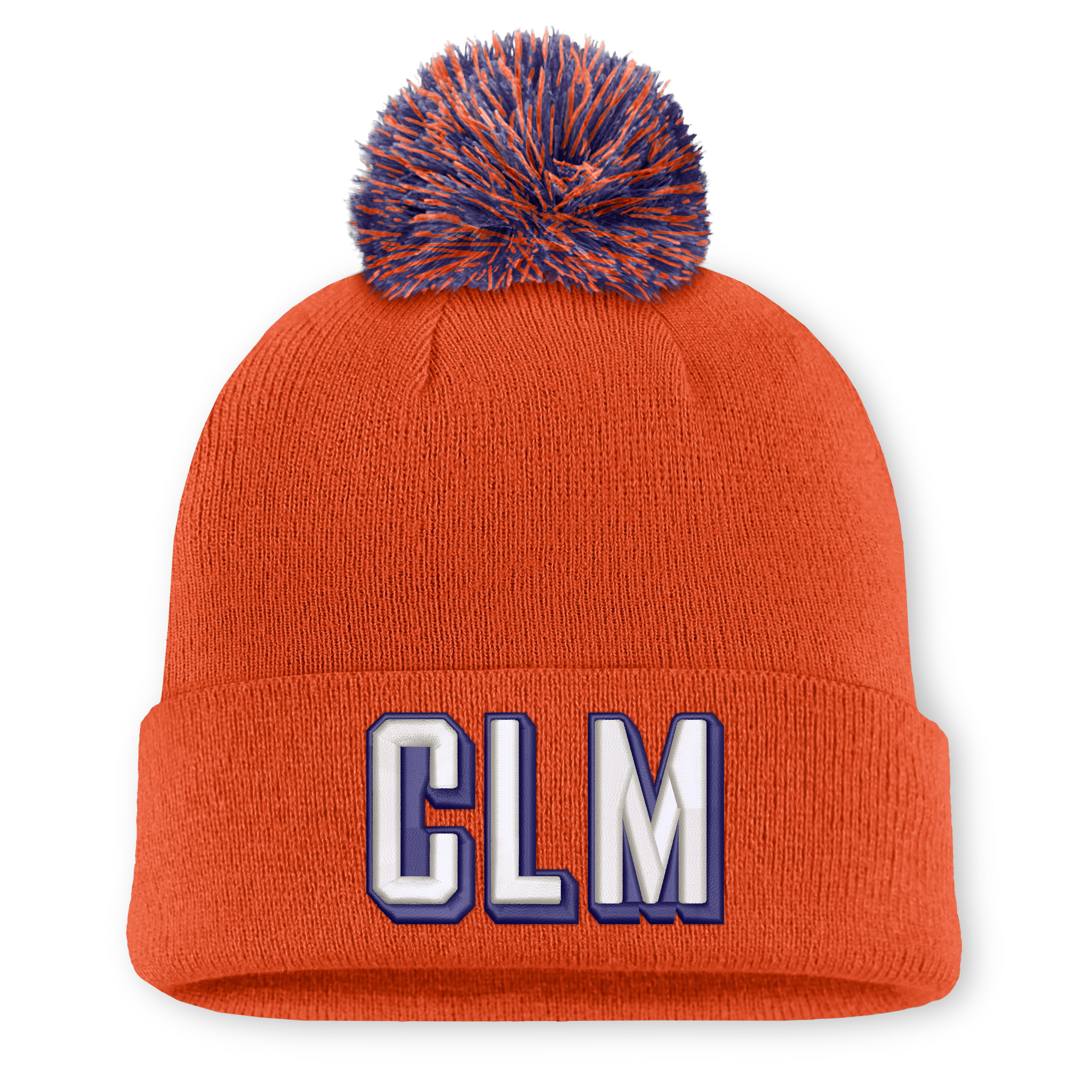 Bonnet unisexe Nike blanc à l'effigie des Clemson Tigers avec pompon