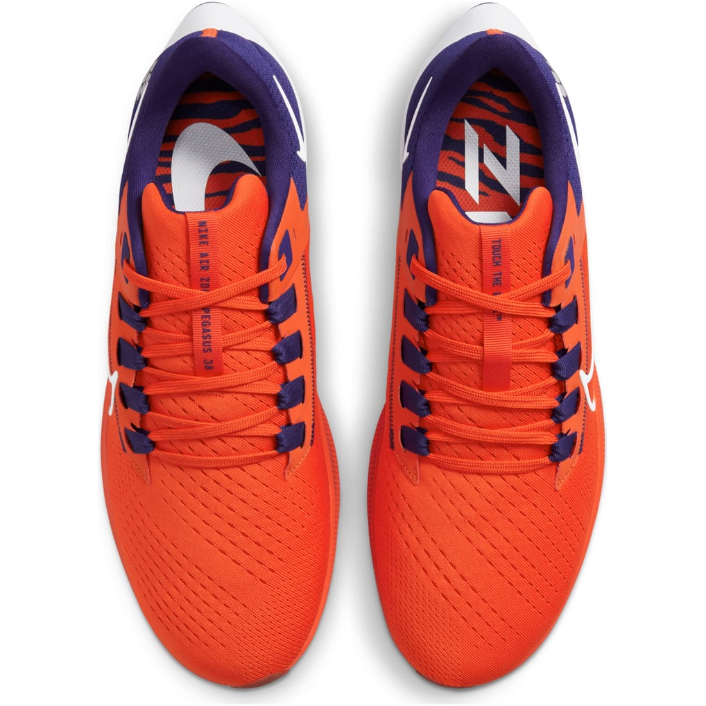Unisex Nike Orange Clemson Tigers Zoom Pegasus 38 Running Shoe display picture 1