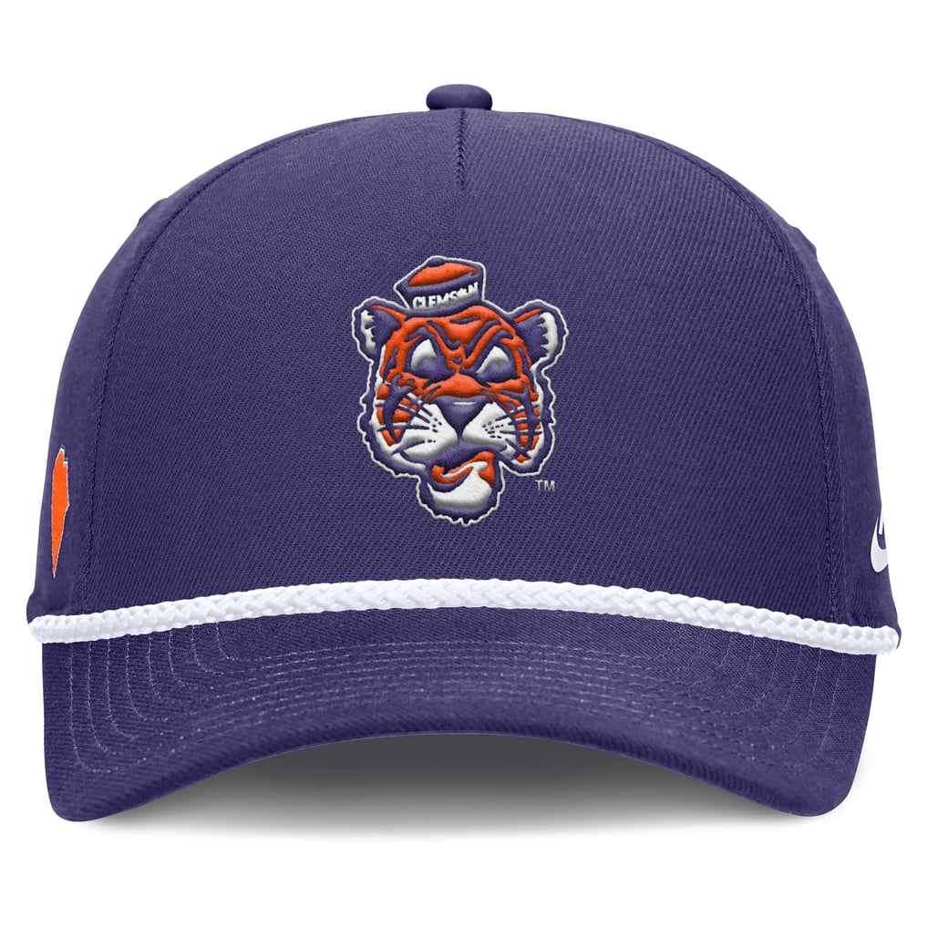 Unisex Nike Purple Clemson Tigers 2026 Basketball Refresh 5-Panel Rope ...