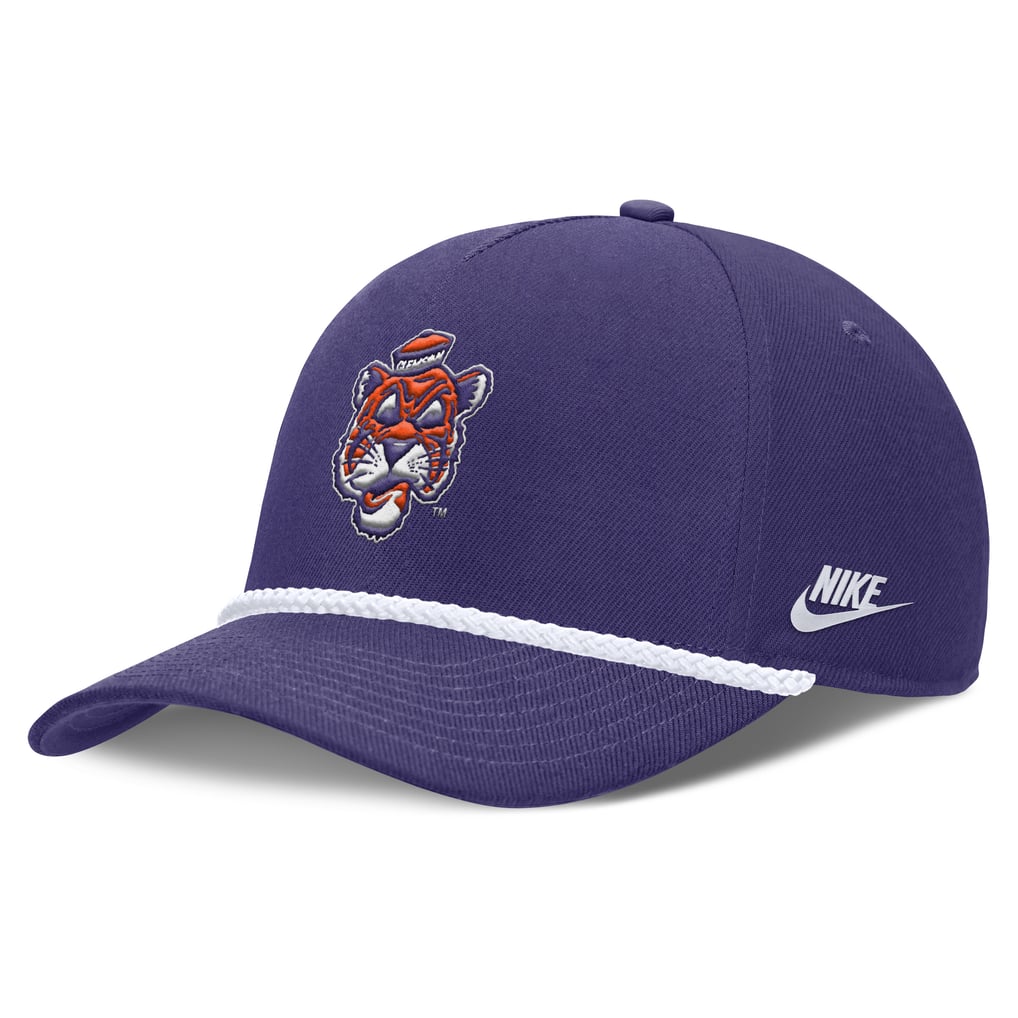 Unisex Nike Purple Clemson Tigers 2026 Basketball Refresh 5-Panel Rope ...