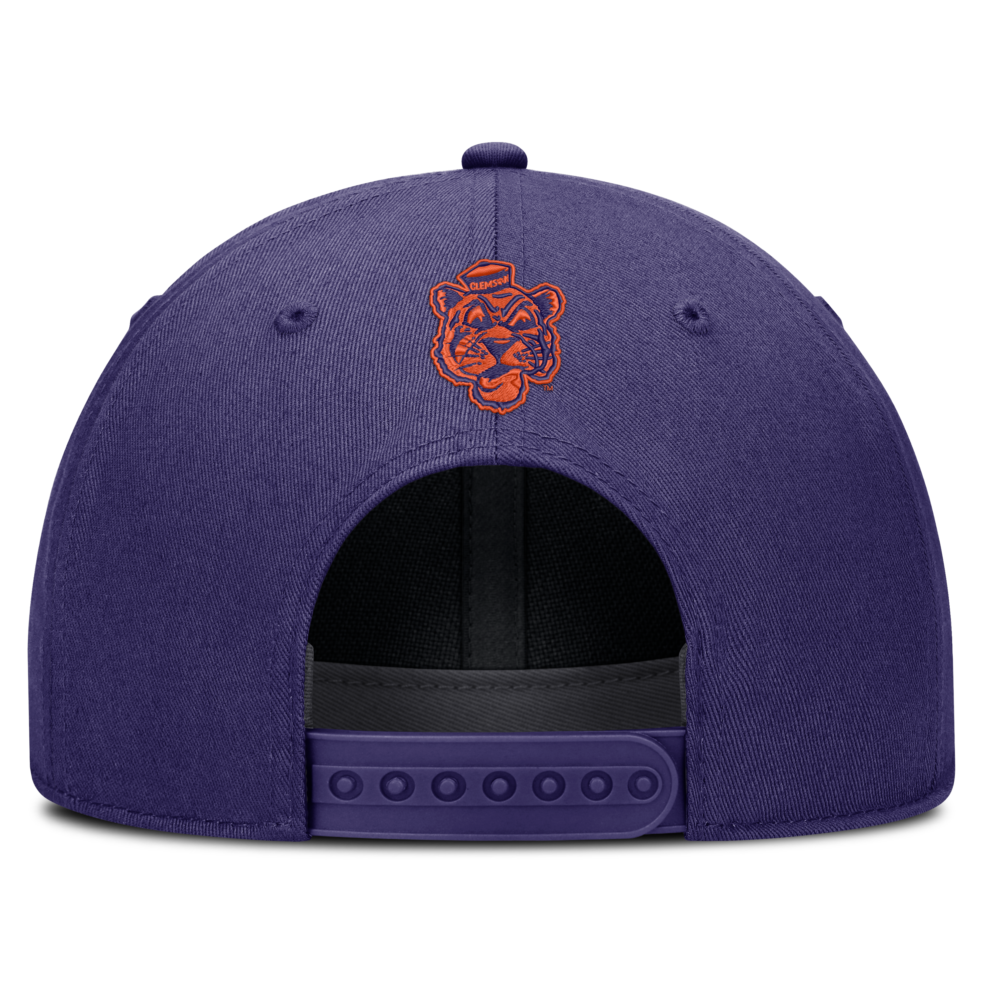 Casquette unisexe Nike violette Clemson Tigers Legacy Letter & Location Rise ajustable