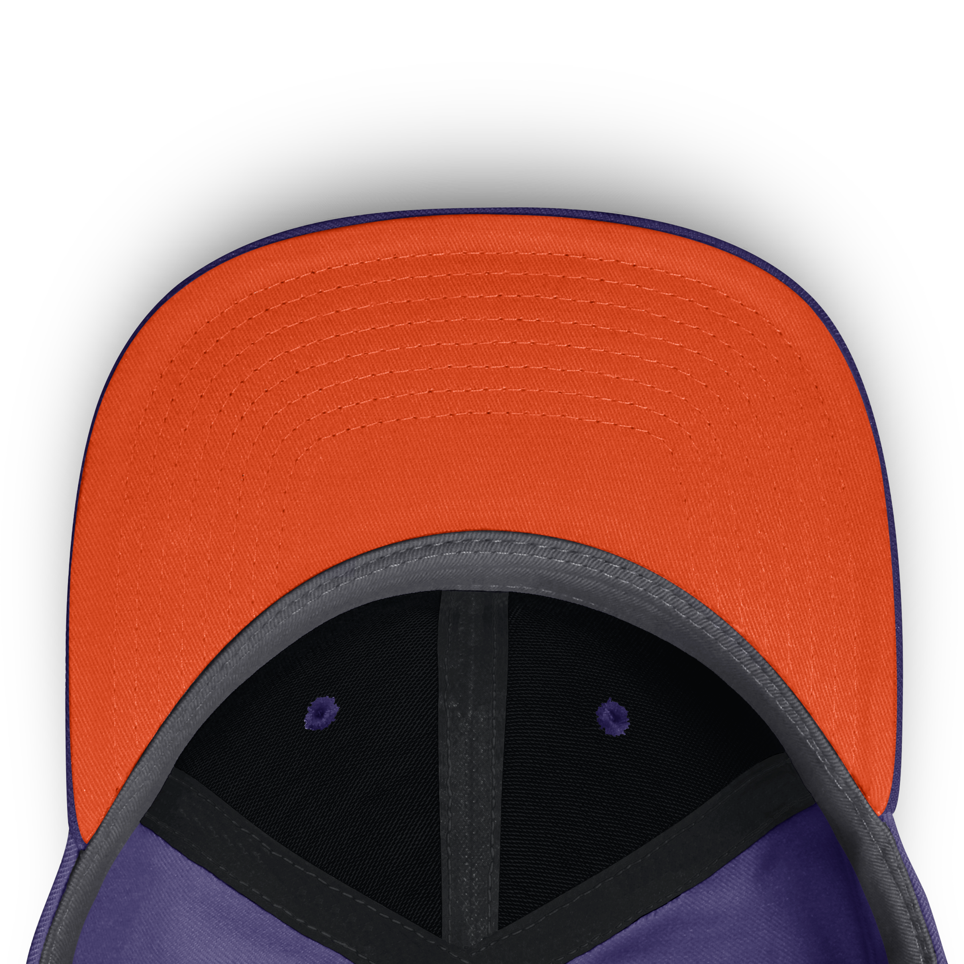 Casquette unisexe Nike violette Clemson Tigers Legacy Letter & Location Rise ajustable
