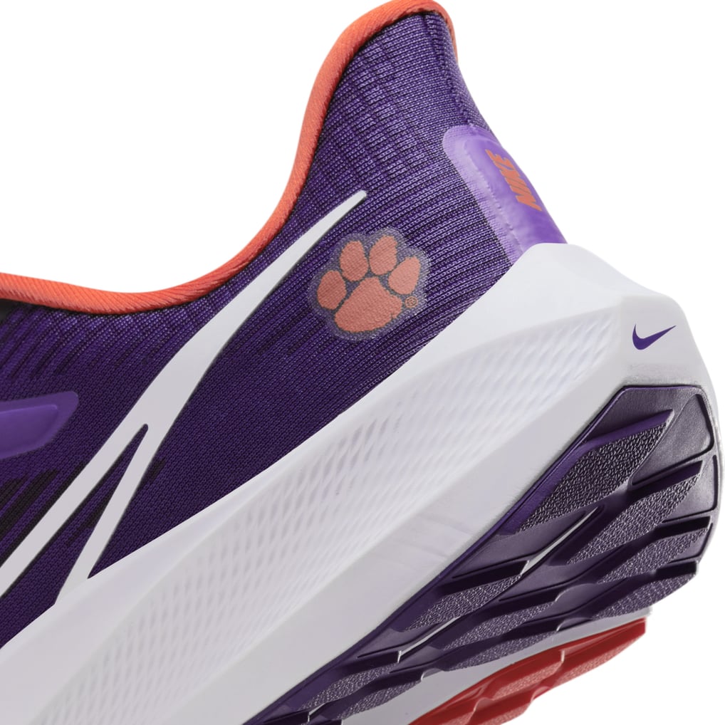 Unisex Nike Purple Clemson Tigers Zoom Pegasus 39 Running Shoe display picture 3