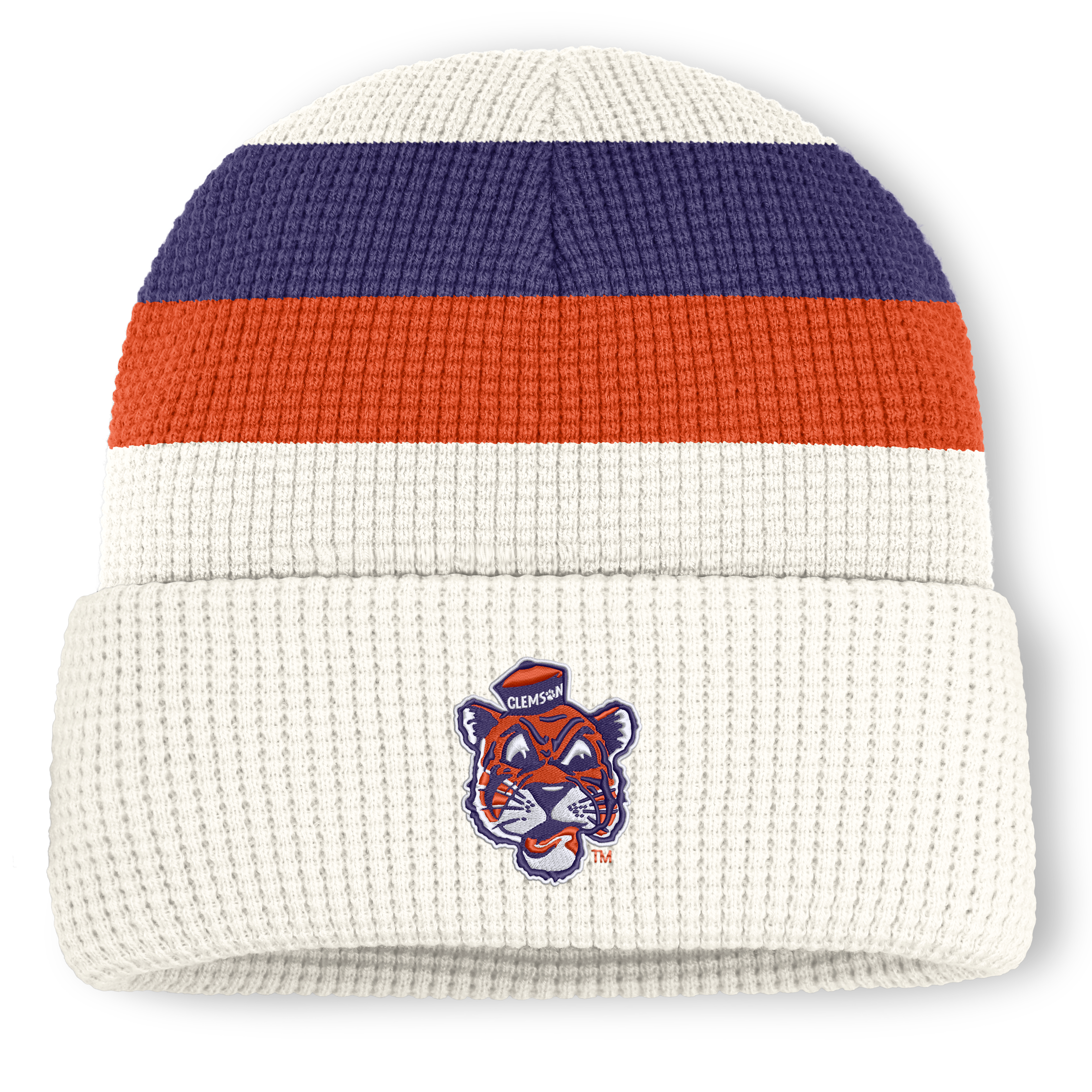 Bonnet unisexe Nike blanc Clemson Tigers Legacy Letter à revers