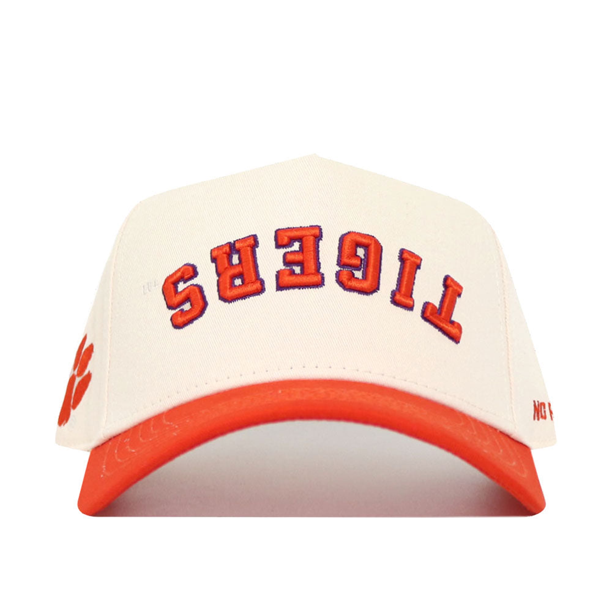 Casquette unisexe No Rivals naturelle/orange Clemson Tigers à couleurs classiques inversées, ajustable