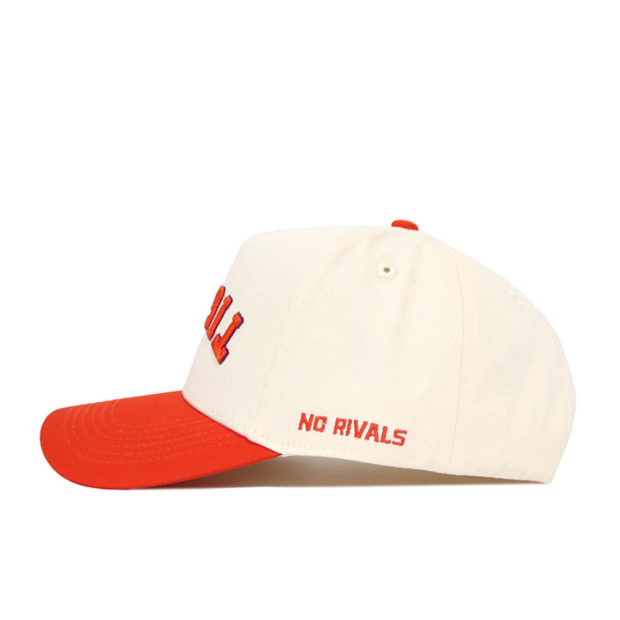 Casquette unisexe No Rivals naturelle/orange Clemson Tigers à couleurs classiques inversées, ajustable