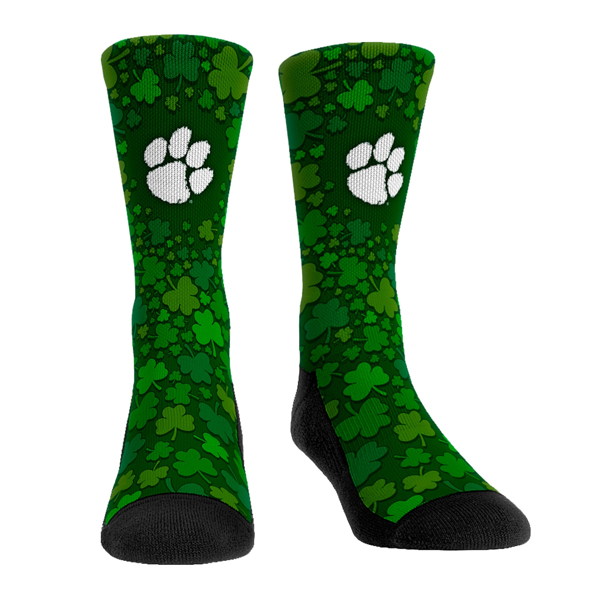 Unisex Rock Em  Clemson Tigers St. Patrick's Day Shamrock Crew Socks