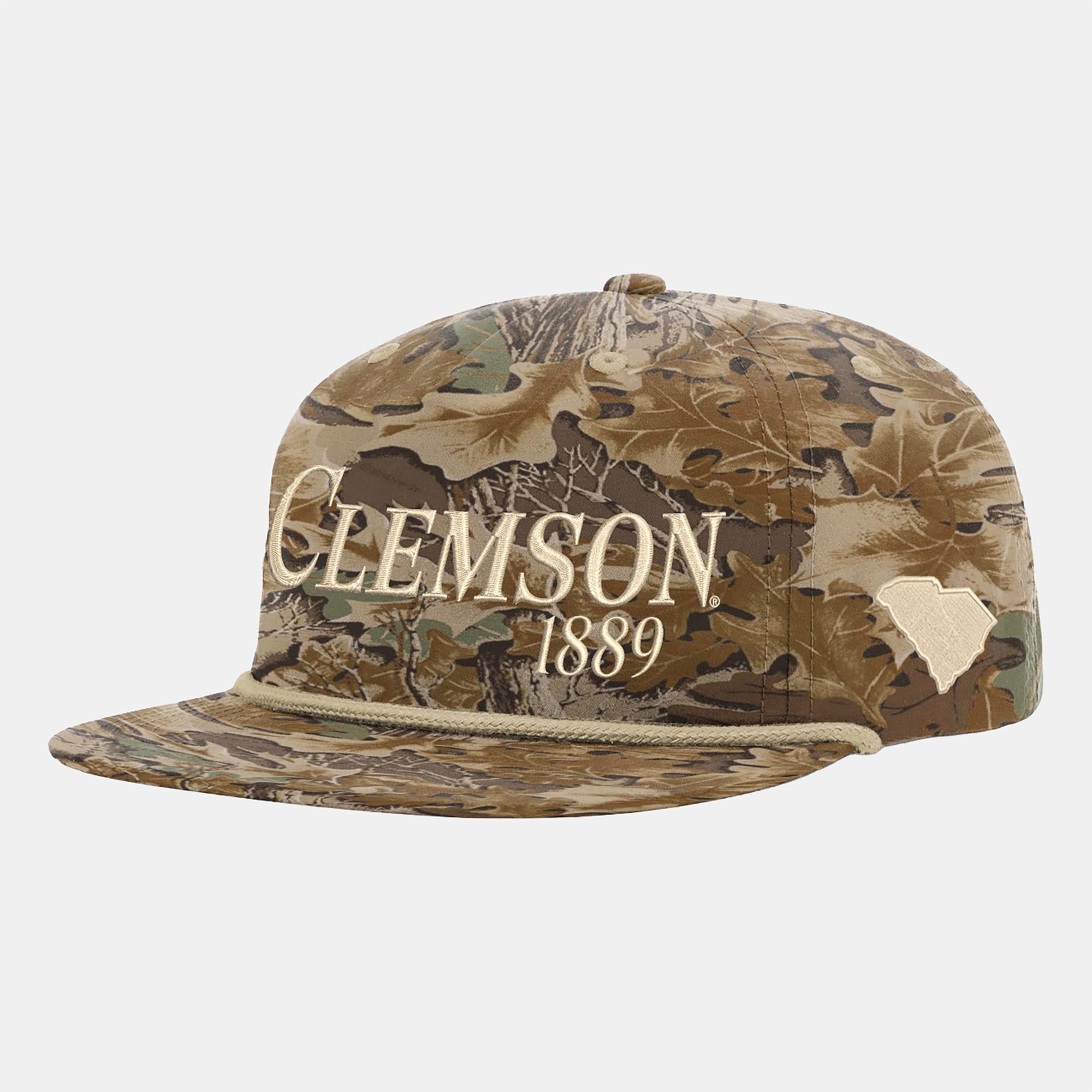 Unisex Uscape Apparel Camo Clemson Tigers Traditional Trail Golfer Adjustable Hat
