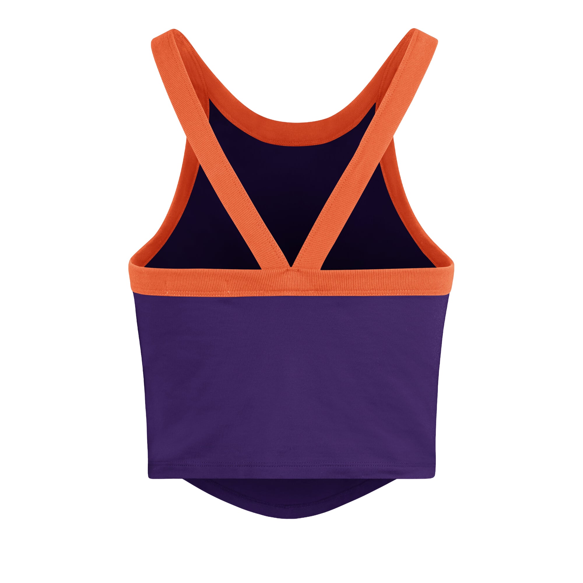 Women's '47 Purple Clemson Tigers Shimmer Shadow Sporty Tank Top