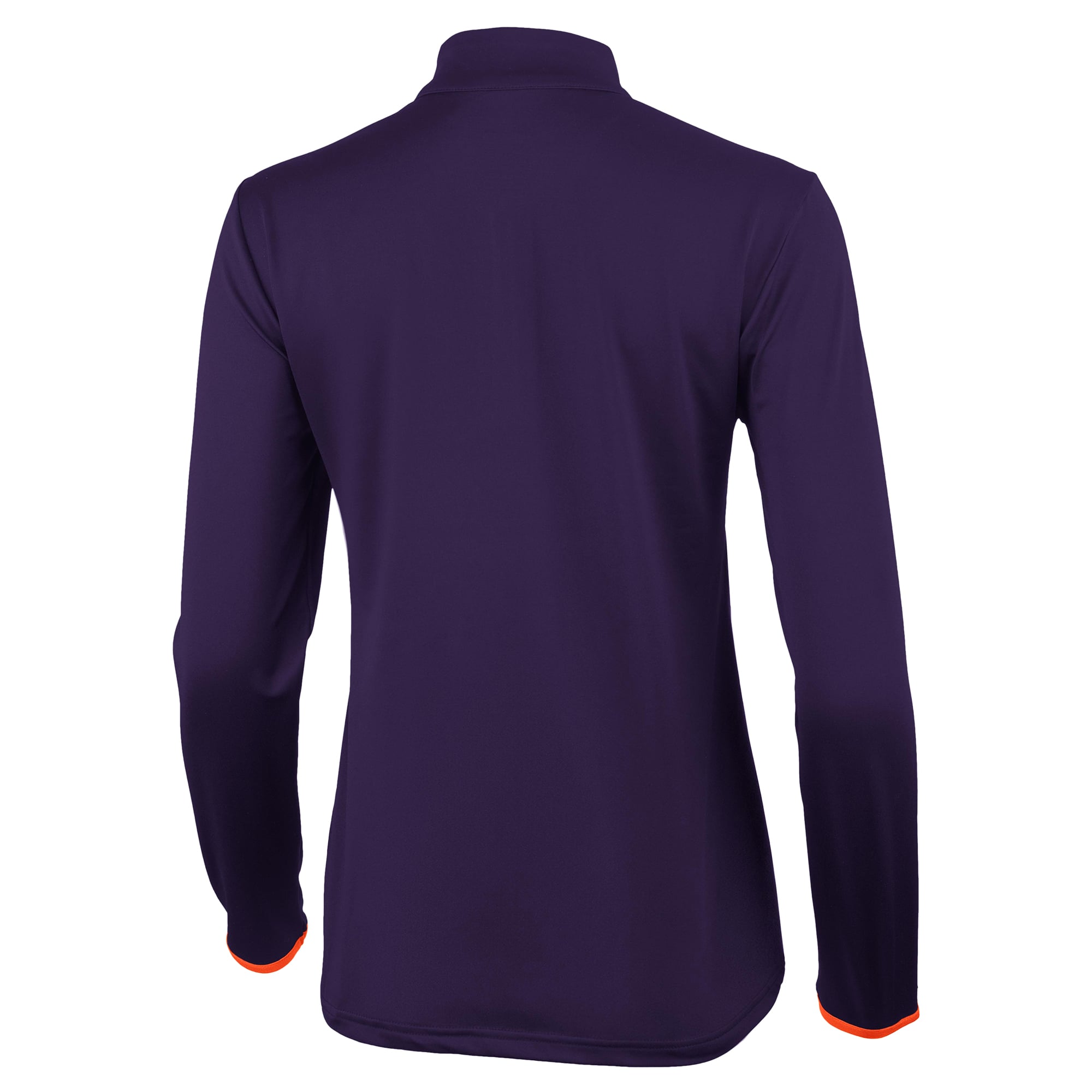 Women's Antigua Purple/Orange Clemson Tigers Brink Quarter-Zip Pullover