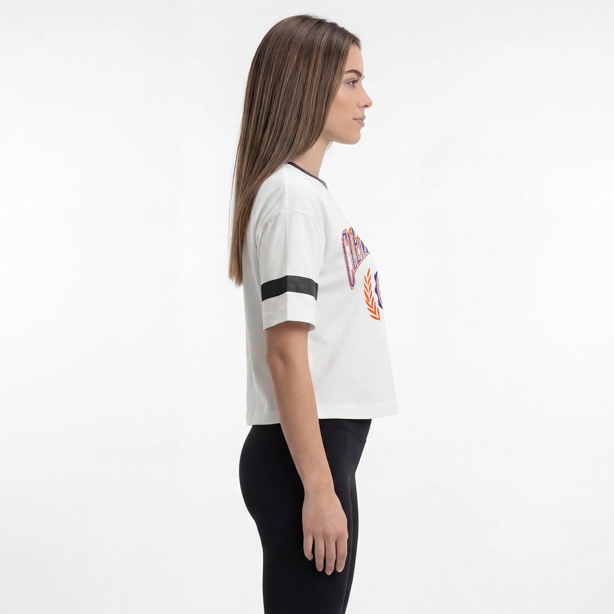 Women's Champion White Clemson Tigers Retro Oversized T-Shirt