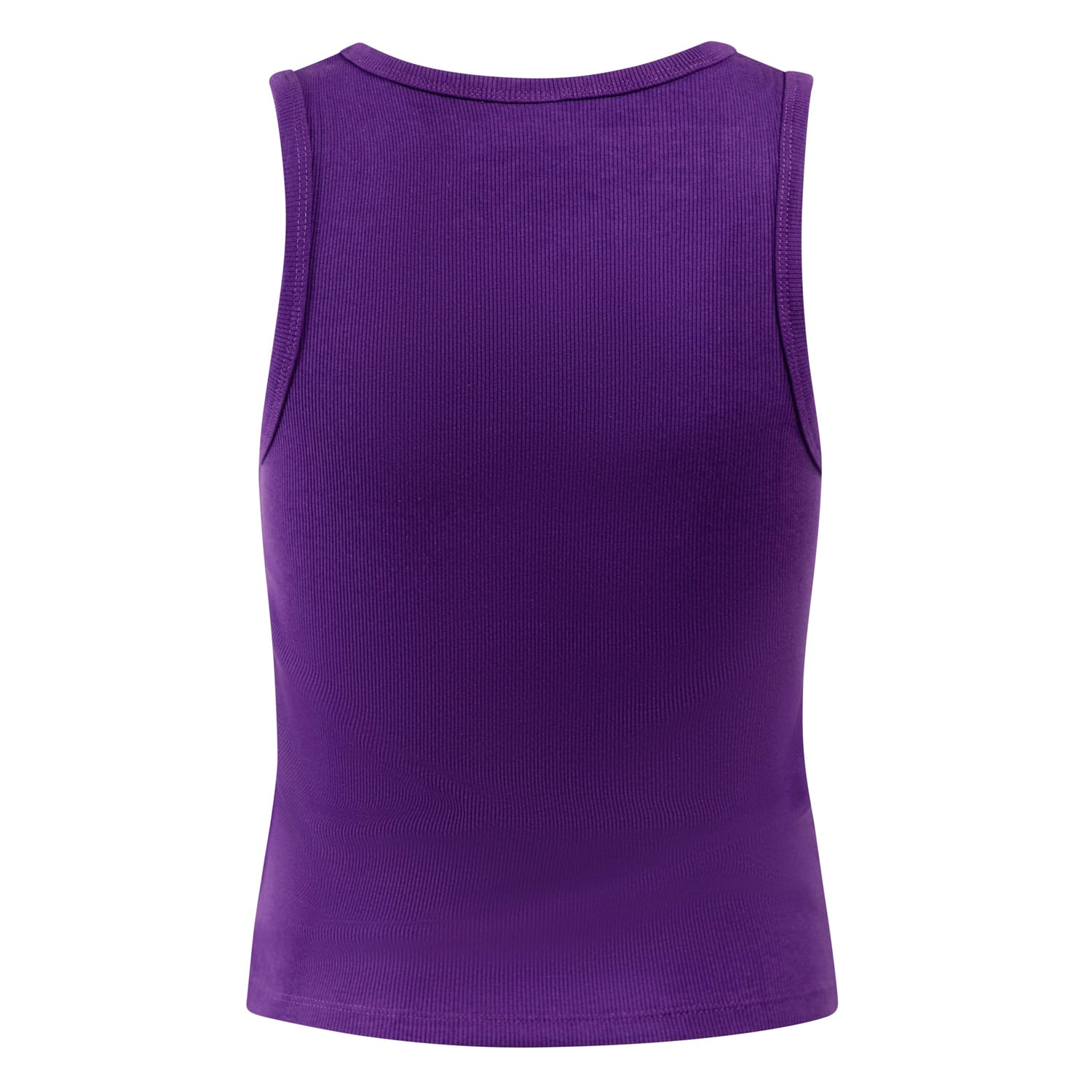 Débardeur côtelé violet à logo principal des Clemson Tigers pour femmes de la marque Hype and Vice
