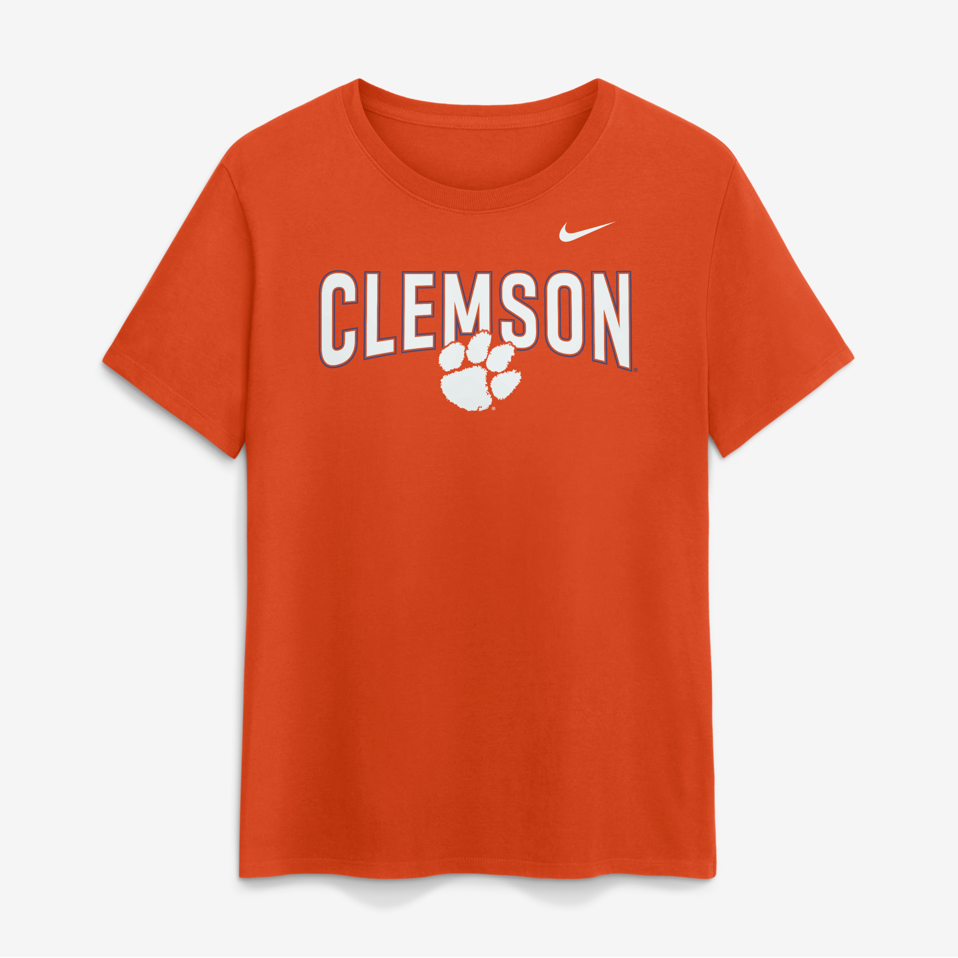 Women's Nike Orange Clemson Tigers Arch Logo T-Shirt