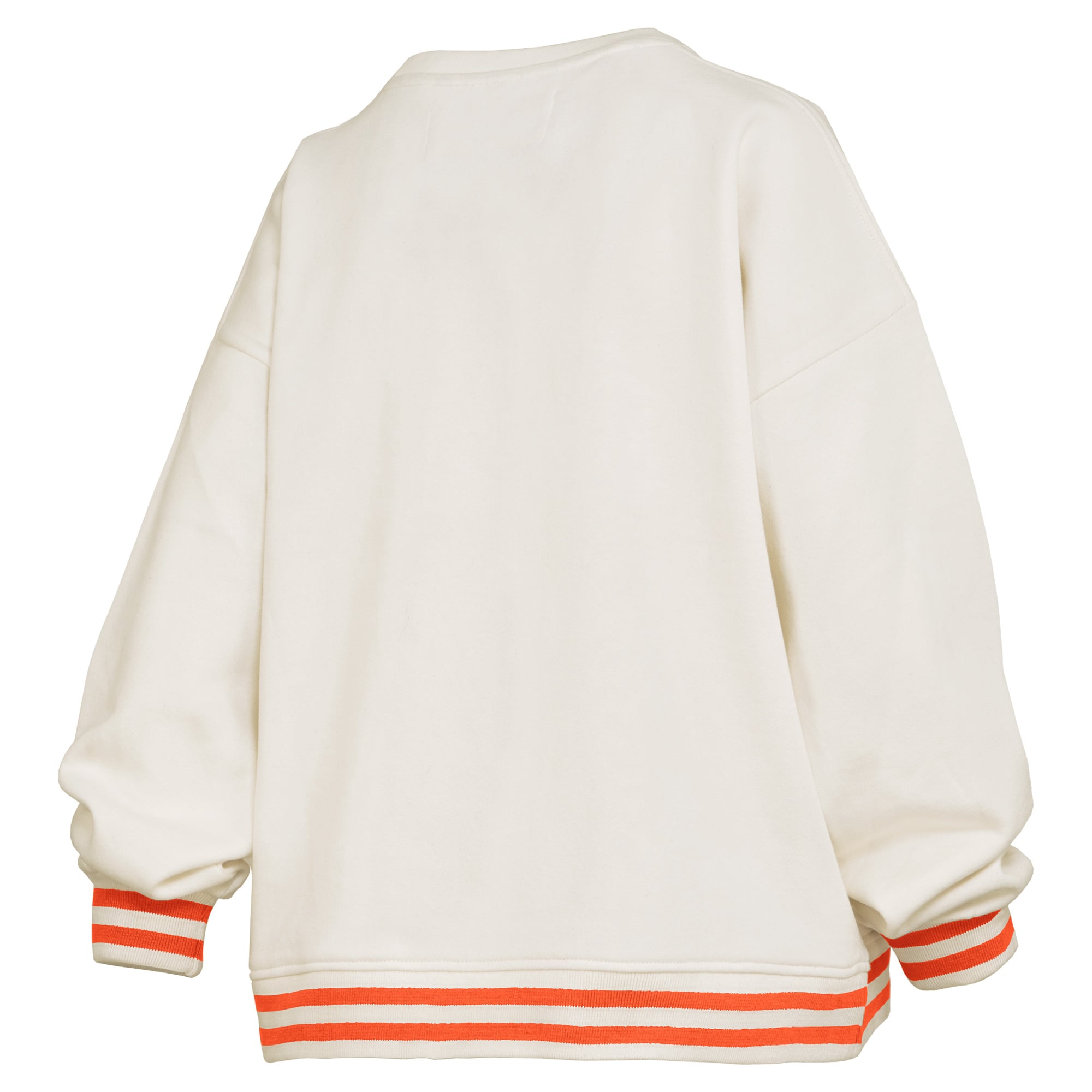 Sweat-shirt côtelé en chenille crème Clemson Tigers Bonanza pour femme, de la marque Pressbox.