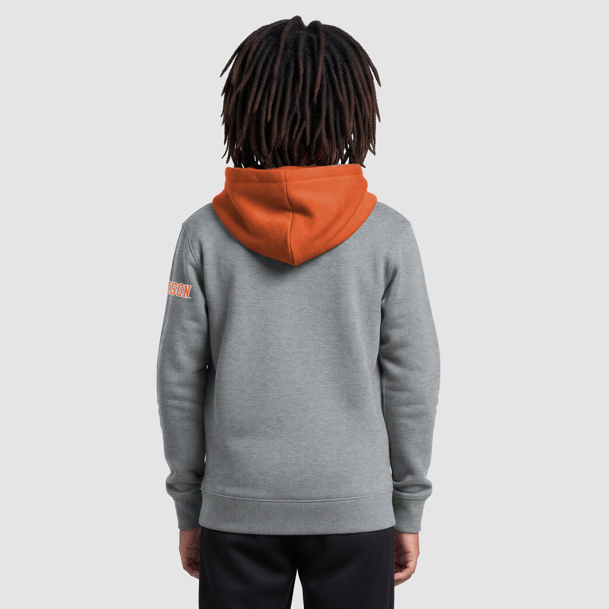 Youth Champion Heather Gray Clemson Tigers Fleece Hoodie