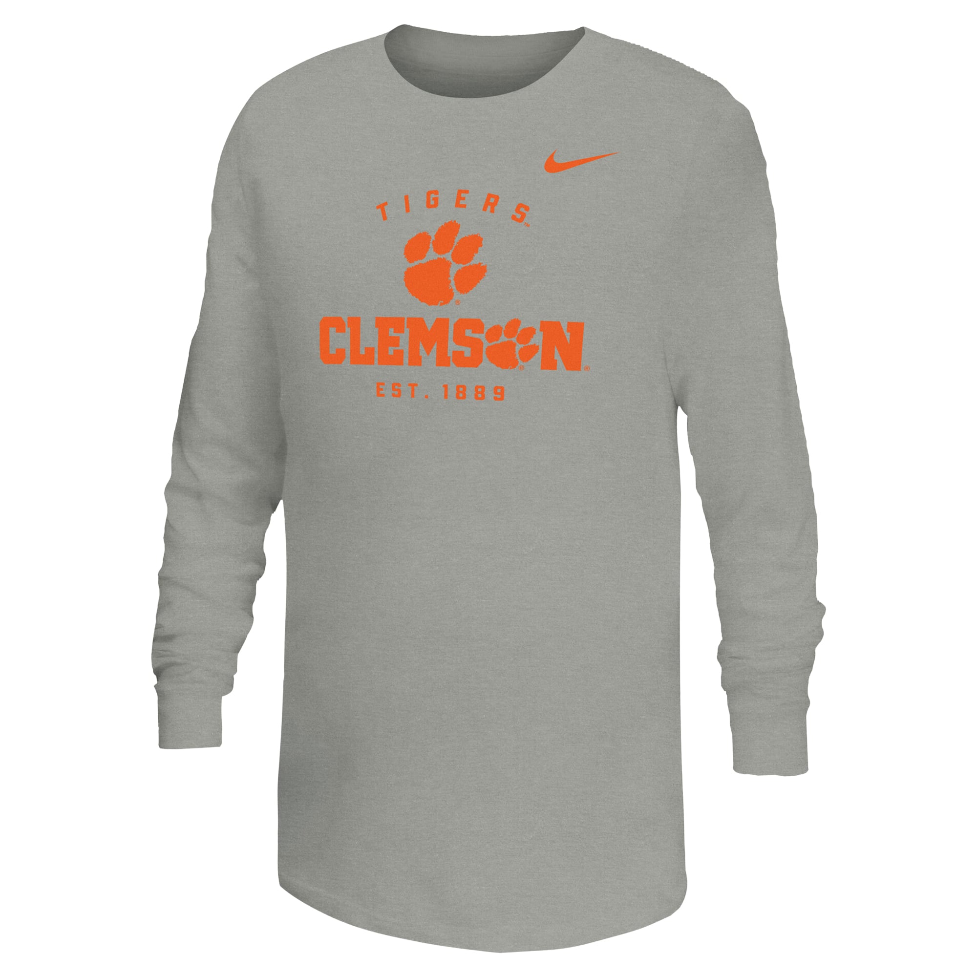 T-shirt à manches longues Nike Legend Dri-FIT gris pour jeunes Clemson Tigers