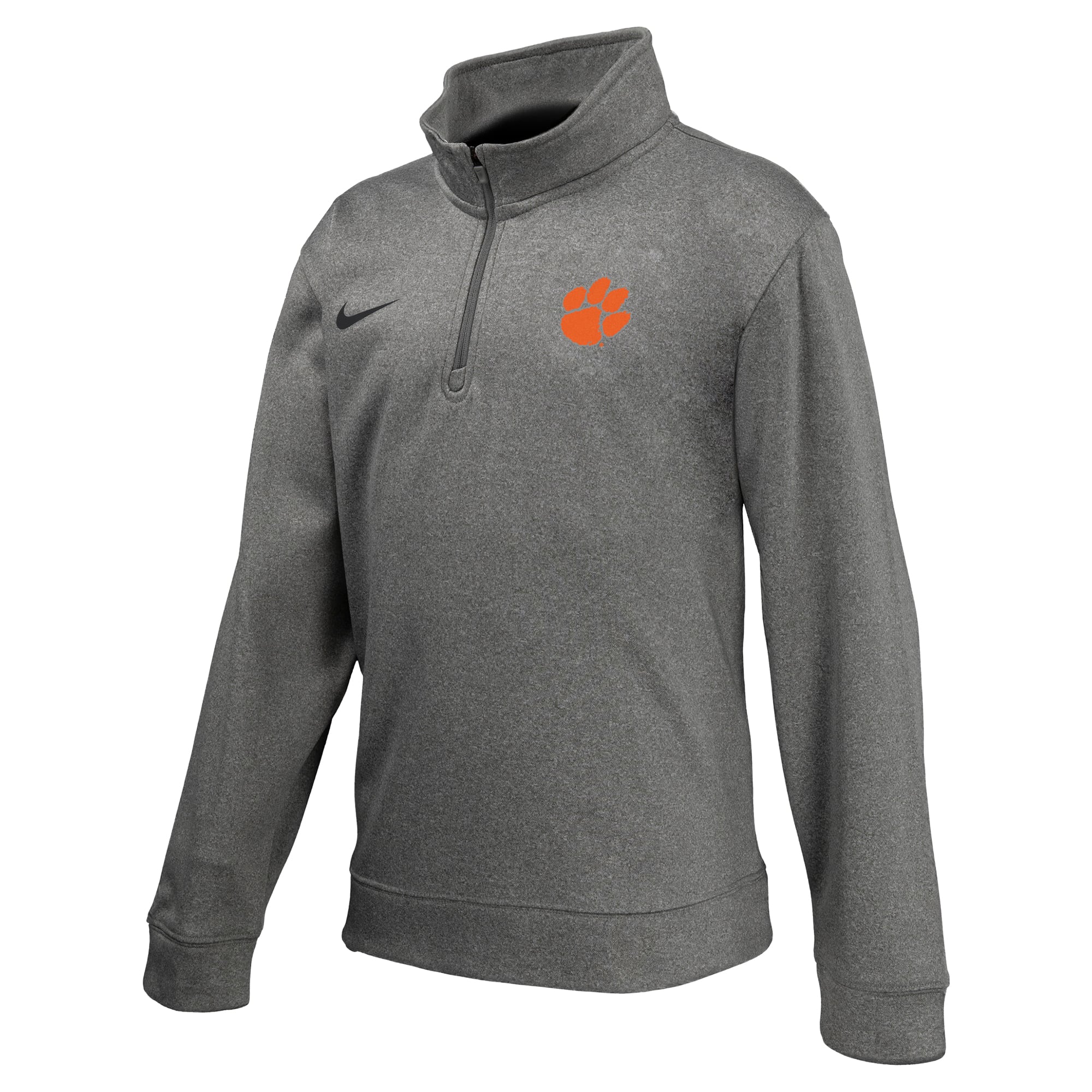 Pull-over Nike Therma-FIT gris Clemson Tigers pour enfant
