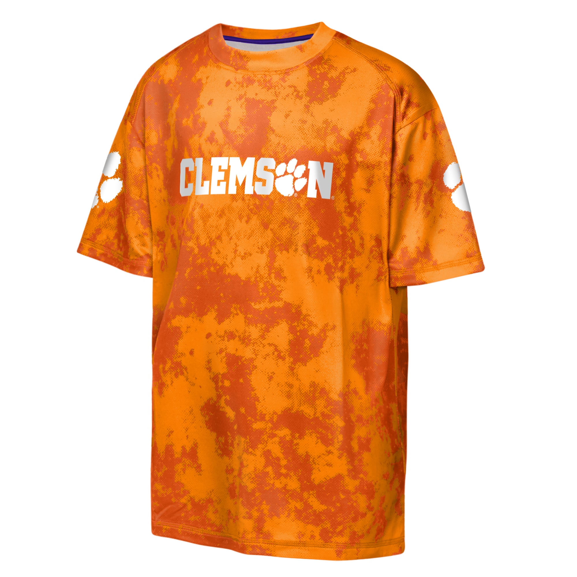 T-shirt sublimé Outerstuff orange pour jeunes Clemson Tigers, motif hors-jeu